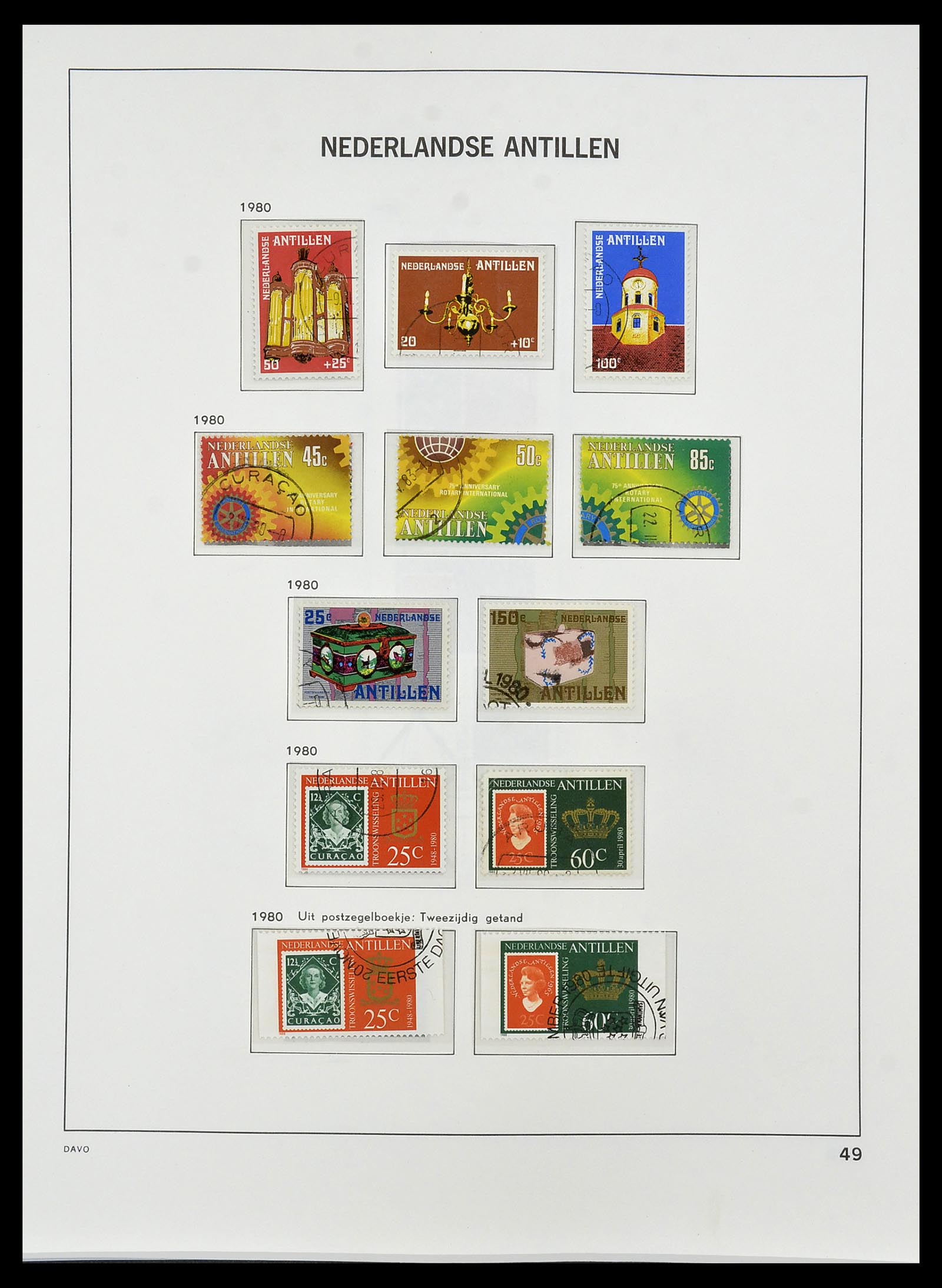 34455 063 - Postzegelverzameling 34455 Curaçao/Antillen 1873-1999.