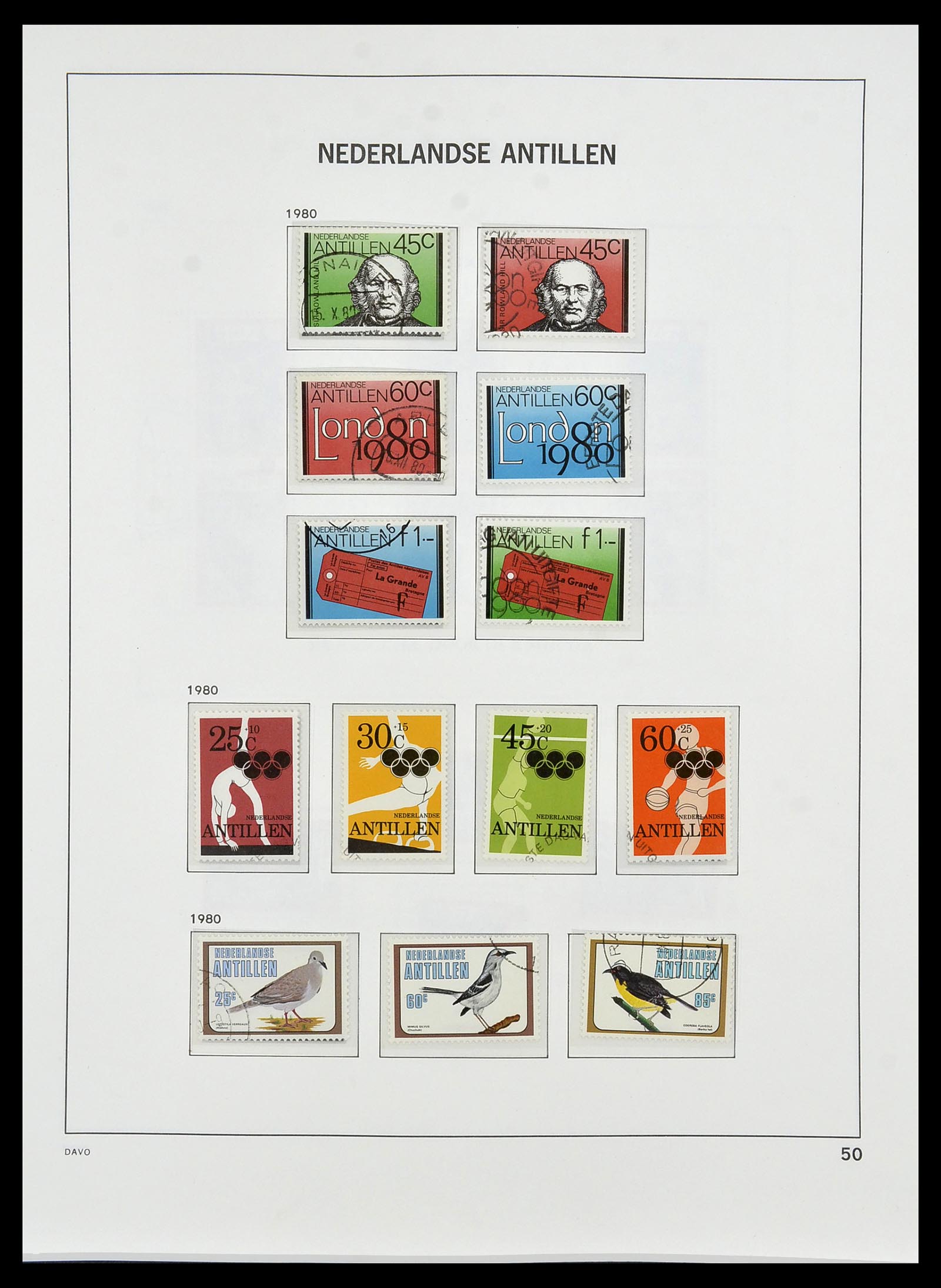 34455 065 - Postzegelverzameling 34455 Curaçao/Antillen 1873-1999.