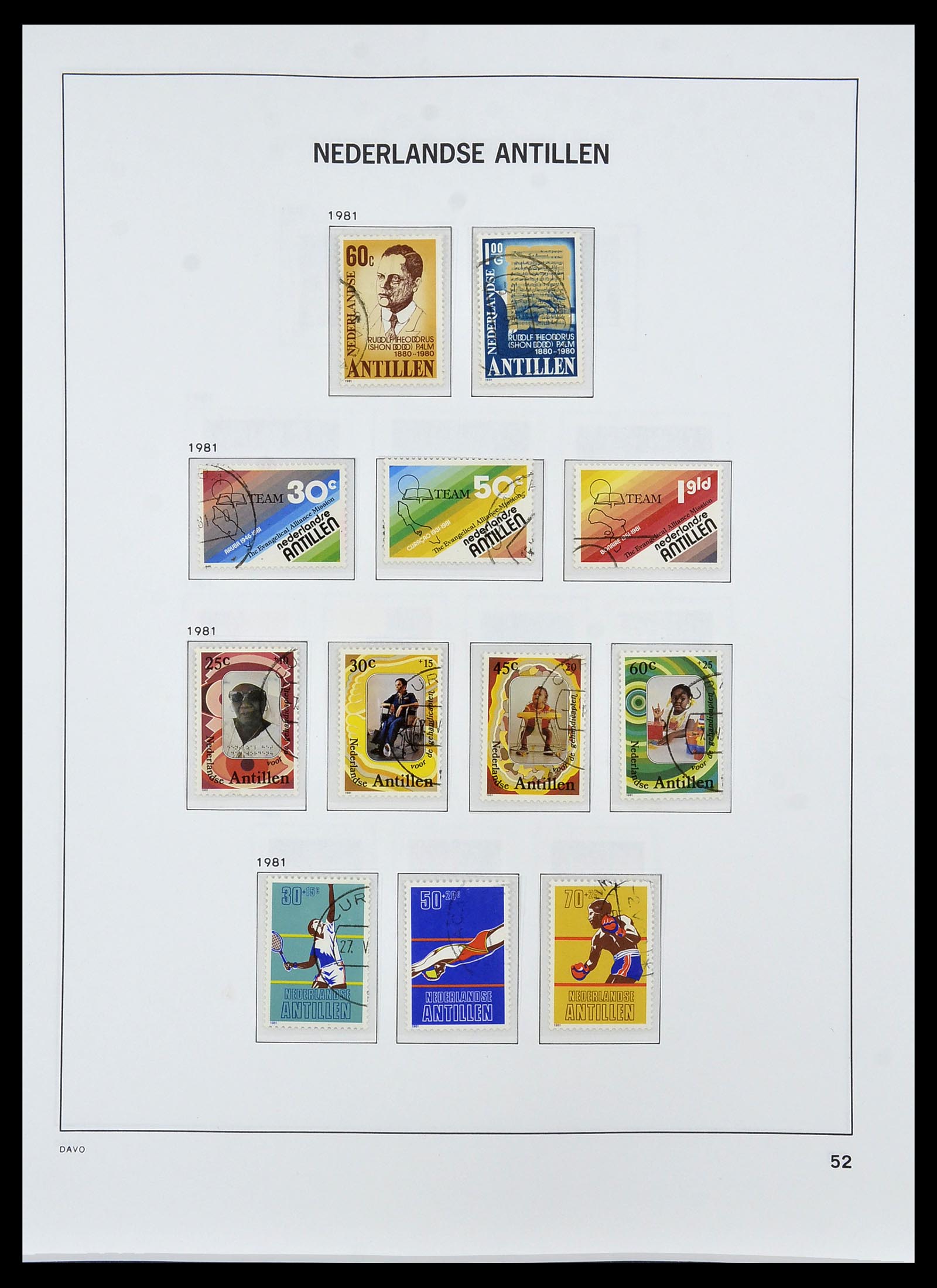 34455 067 - Postzegelverzameling 34455 Curaçao/Antillen 1873-1999.