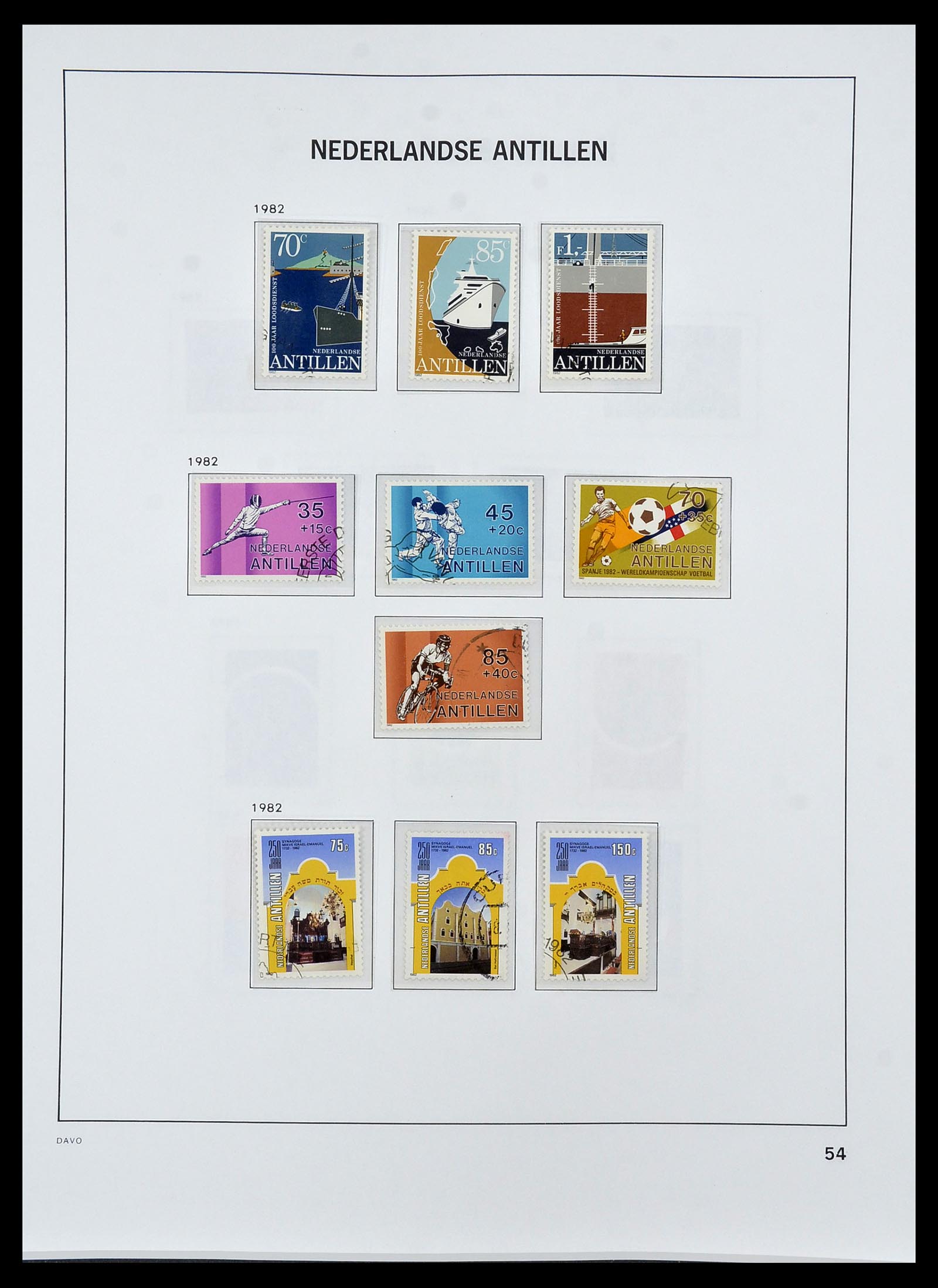 34455 069 - Postzegelverzameling 34455 Curaçao/Antillen 1873-1999.