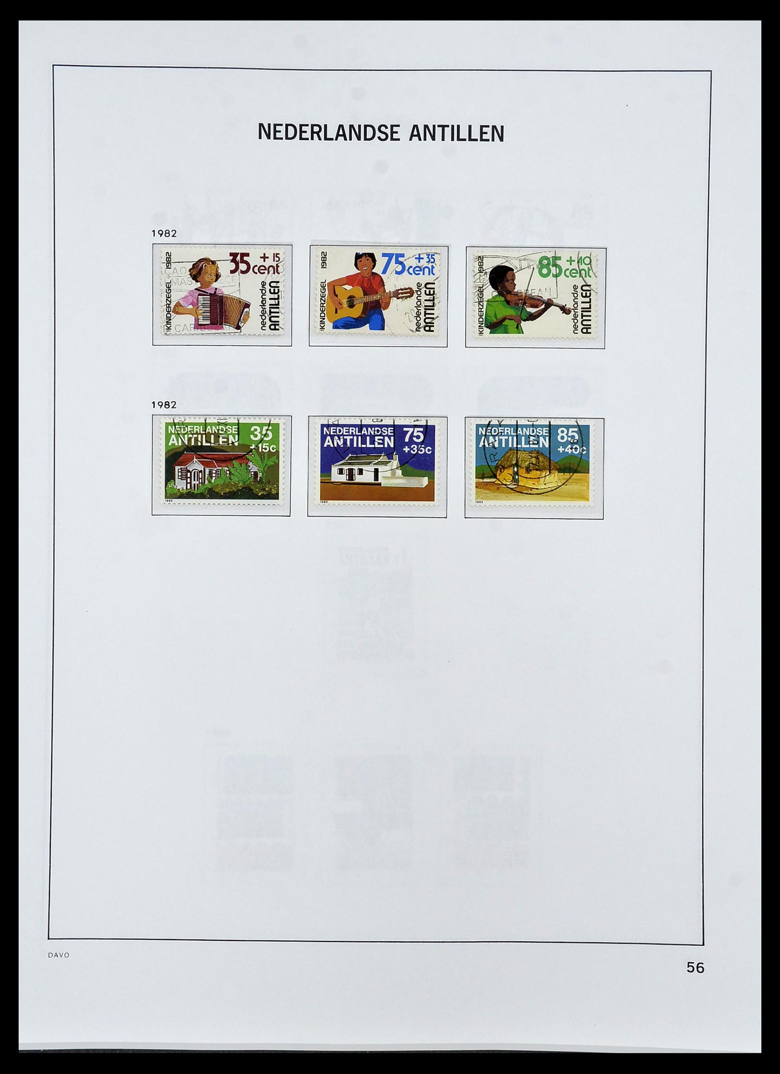 34455 071 - Postzegelverzameling 34455 Curaçao/Antillen 1873-1999.