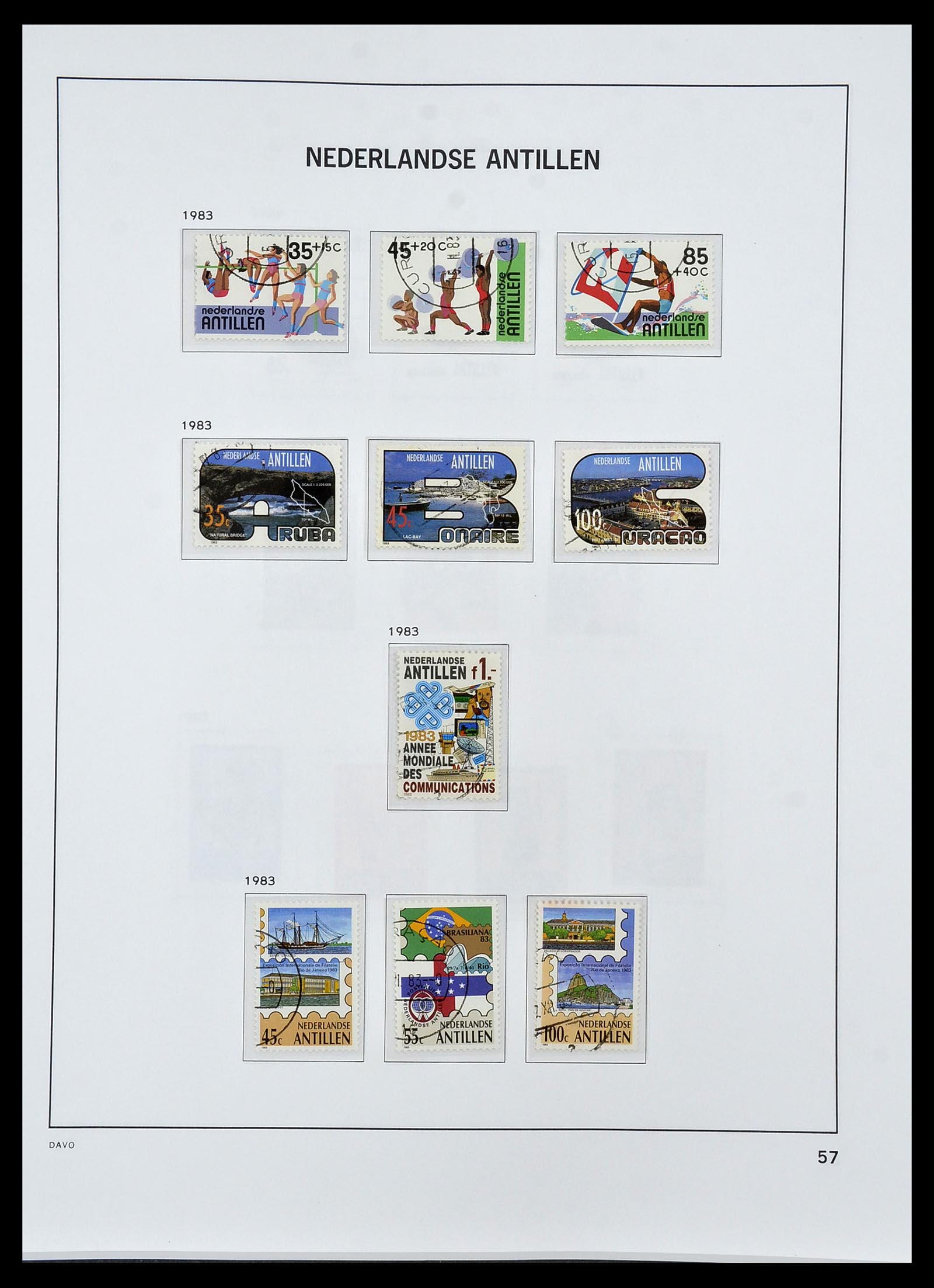 34455 072 - Postzegelverzameling 34455 Curaçao/Antillen 1873-1999.