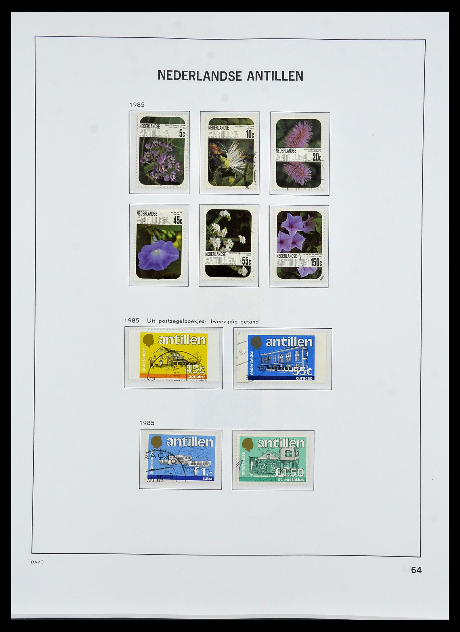 34455 080 - Postzegelverzameling 34455 Curaçao/Antillen 1873-1999.