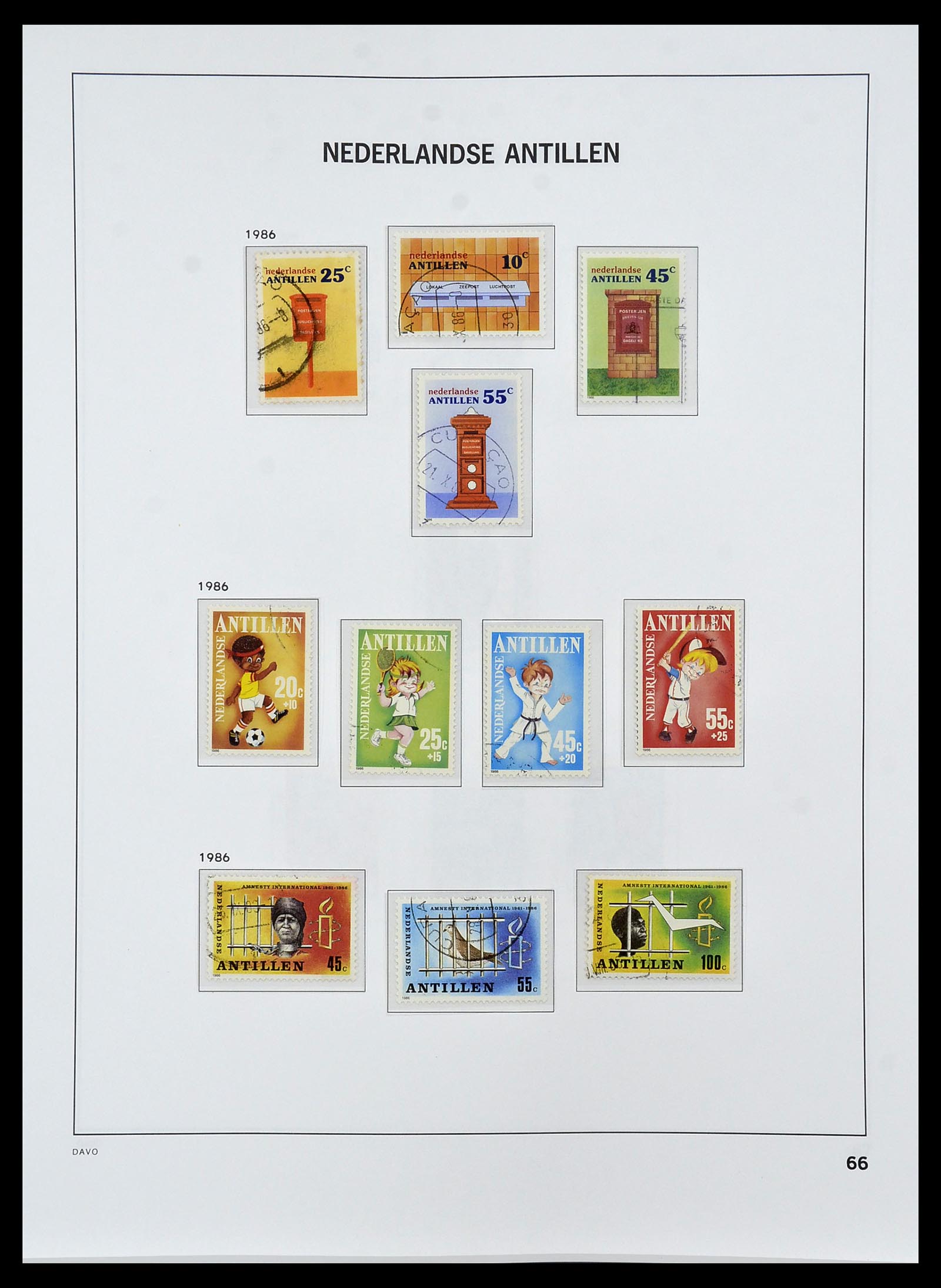 34455 083 - Postzegelverzameling 34455 Curaçao/Antillen 1873-1999.