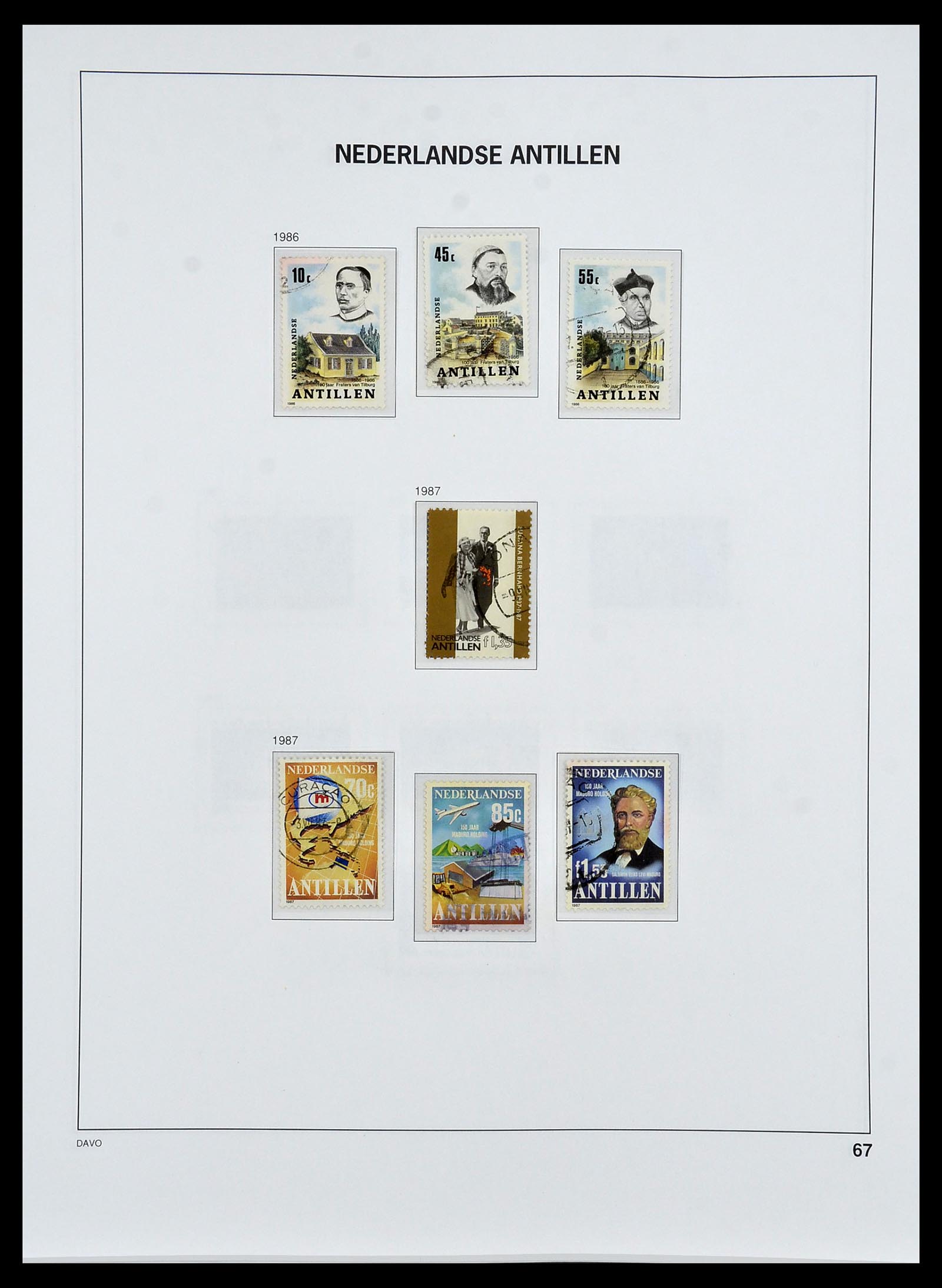 34455 084 - Postzegelverzameling 34455 Curaçao/Antillen 1873-1999.