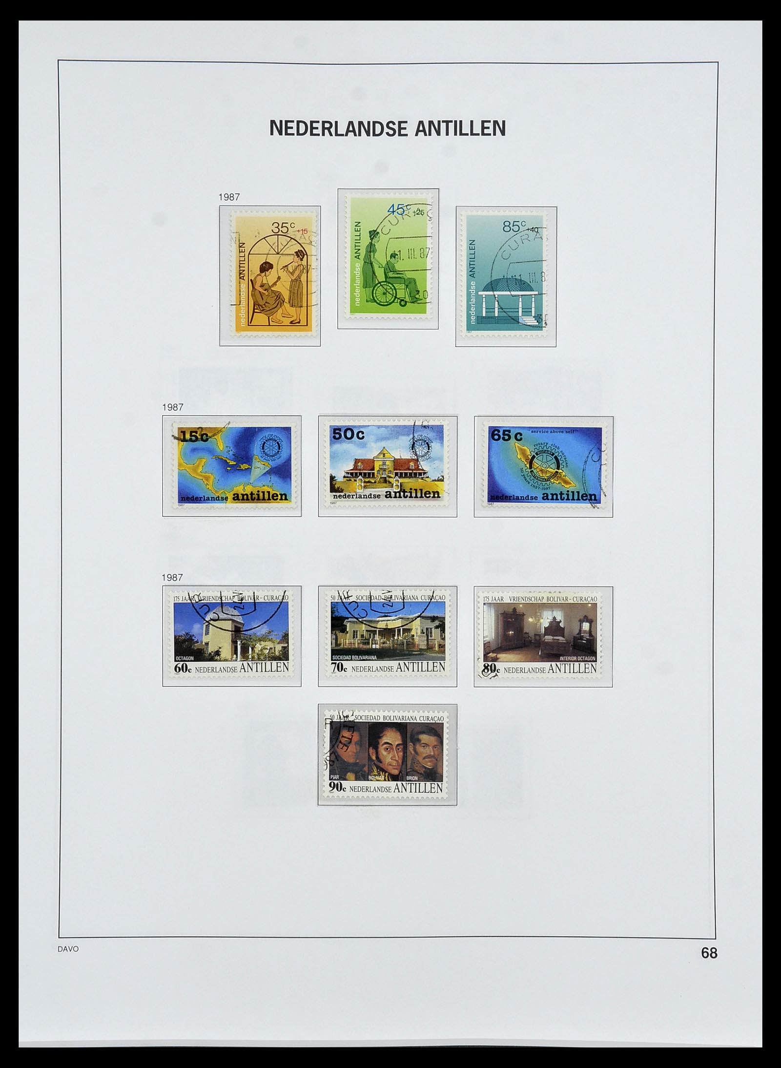 34455 085 - Postzegelverzameling 34455 Curaçao/Antillen 1873-1999.