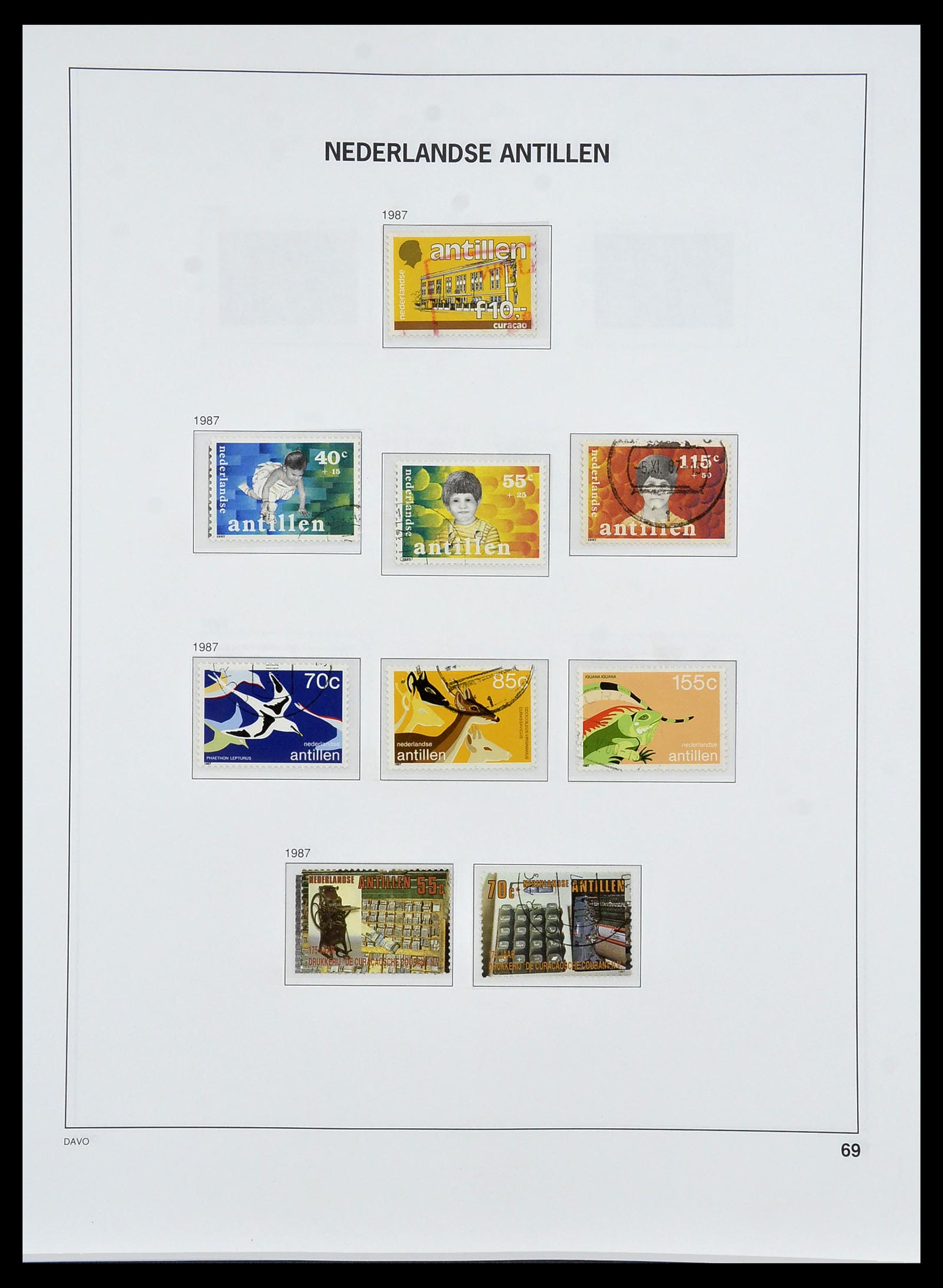 34455 086 - Postzegelverzameling 34455 Curaçao/Antillen 1873-1999.