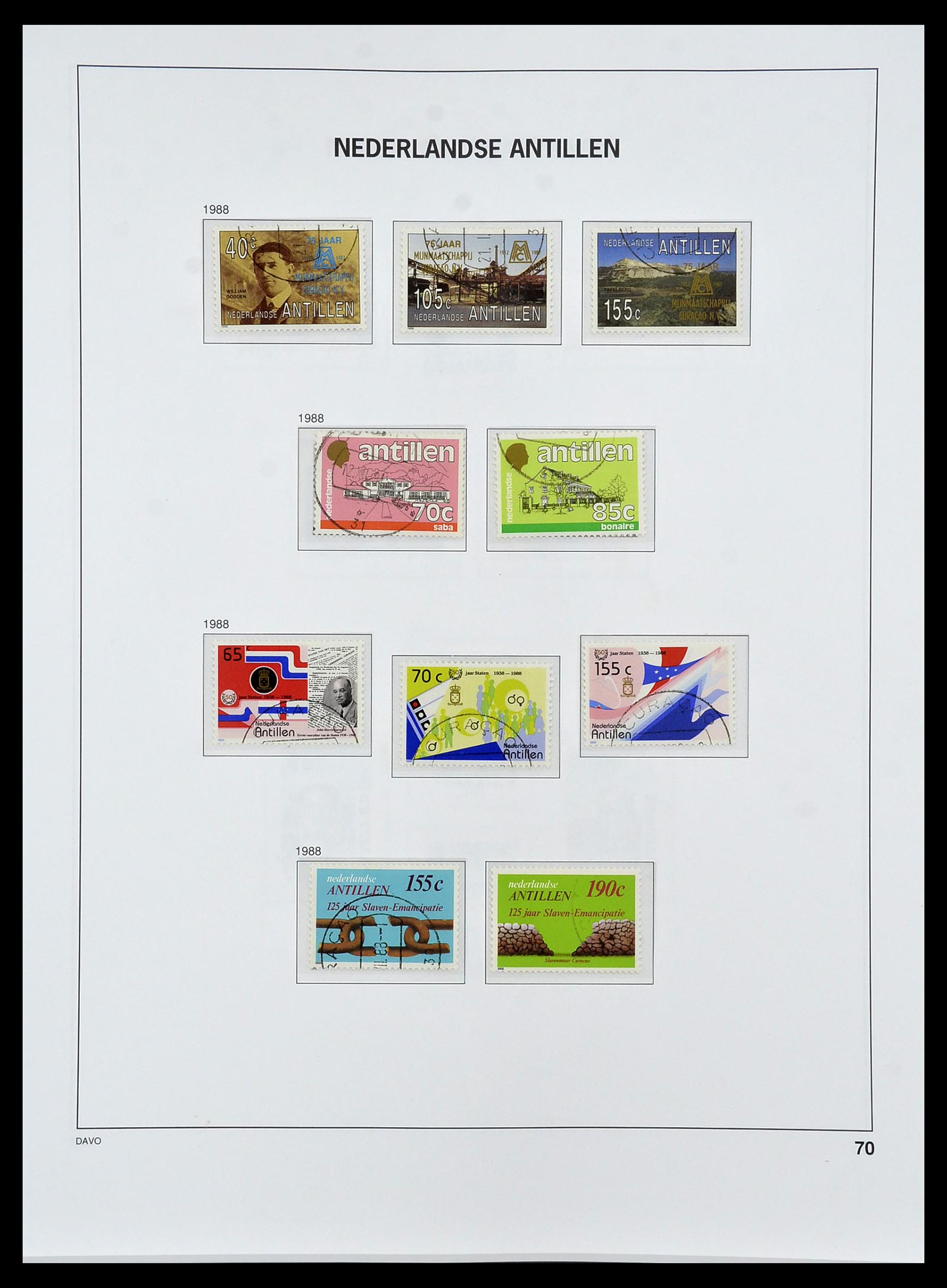 34455 087 - Postzegelverzameling 34455 Curaçao/Antillen 1873-1999.
