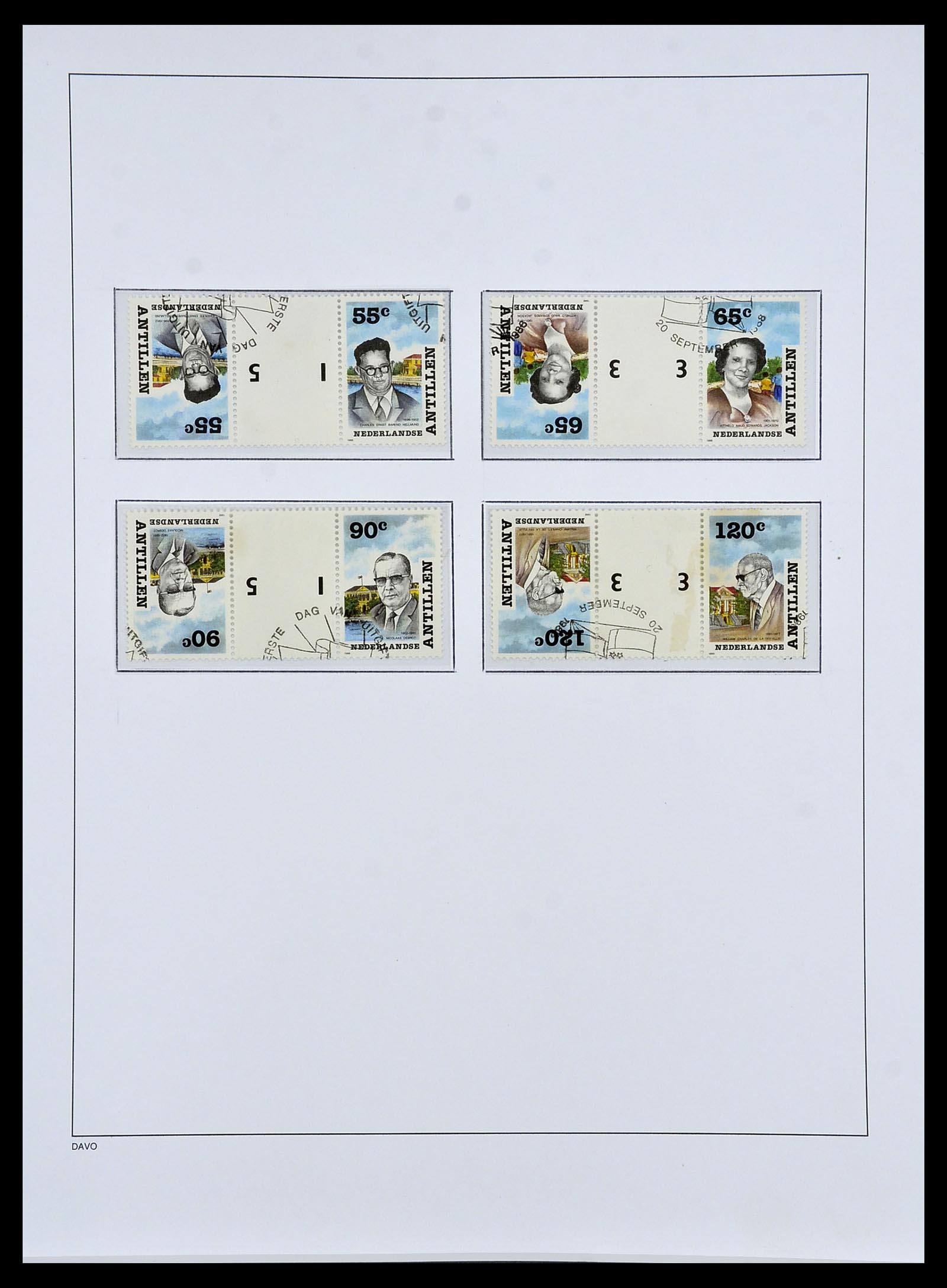 34455 089 - Postzegelverzameling 34455 Curaçao/Antillen 1873-1999.