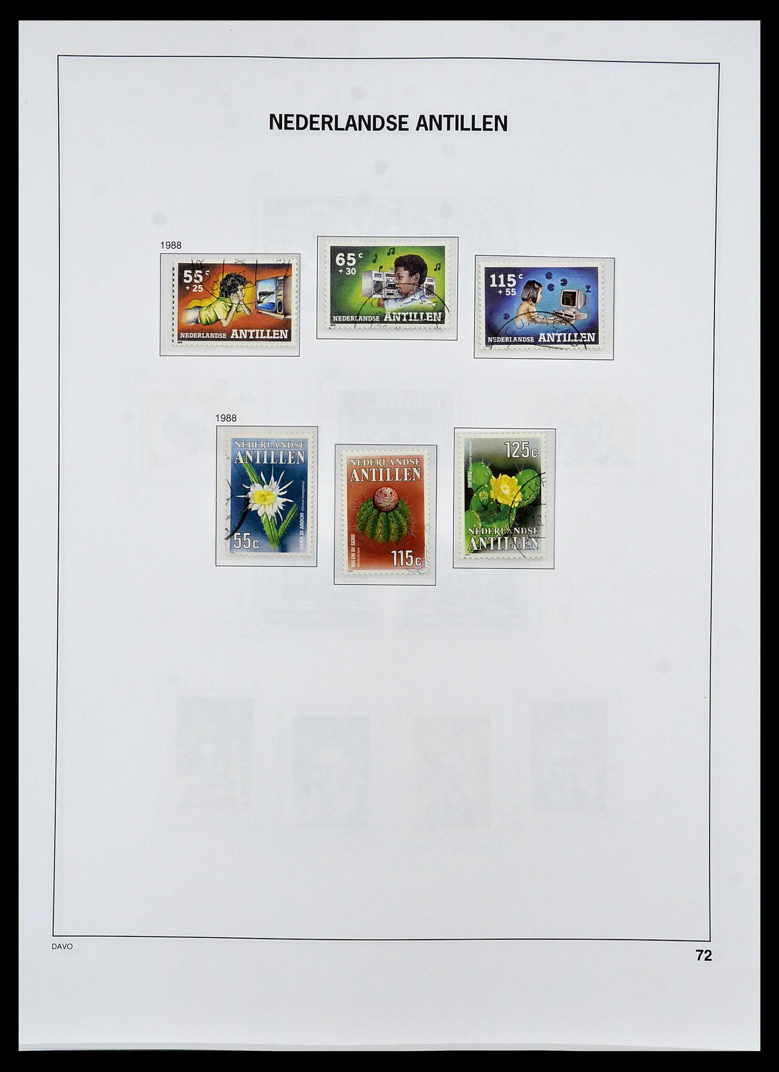 34455 090 - Postzegelverzameling 34455 Curaçao/Antillen 1873-1999.