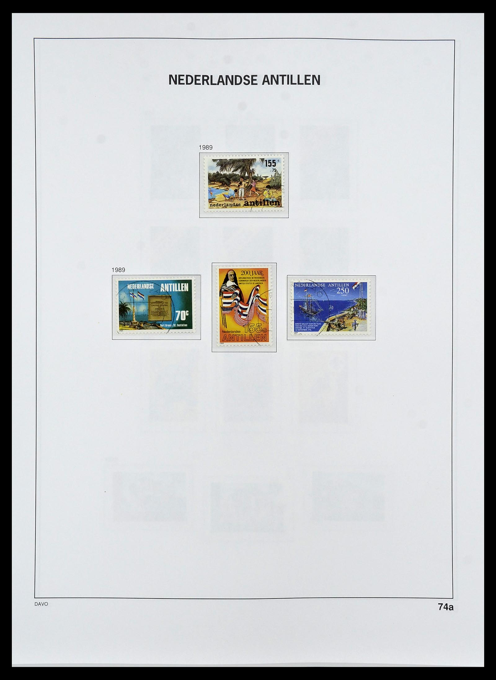 34455 093 - Postzegelverzameling 34455 Curaçao/Antillen 1873-1999.