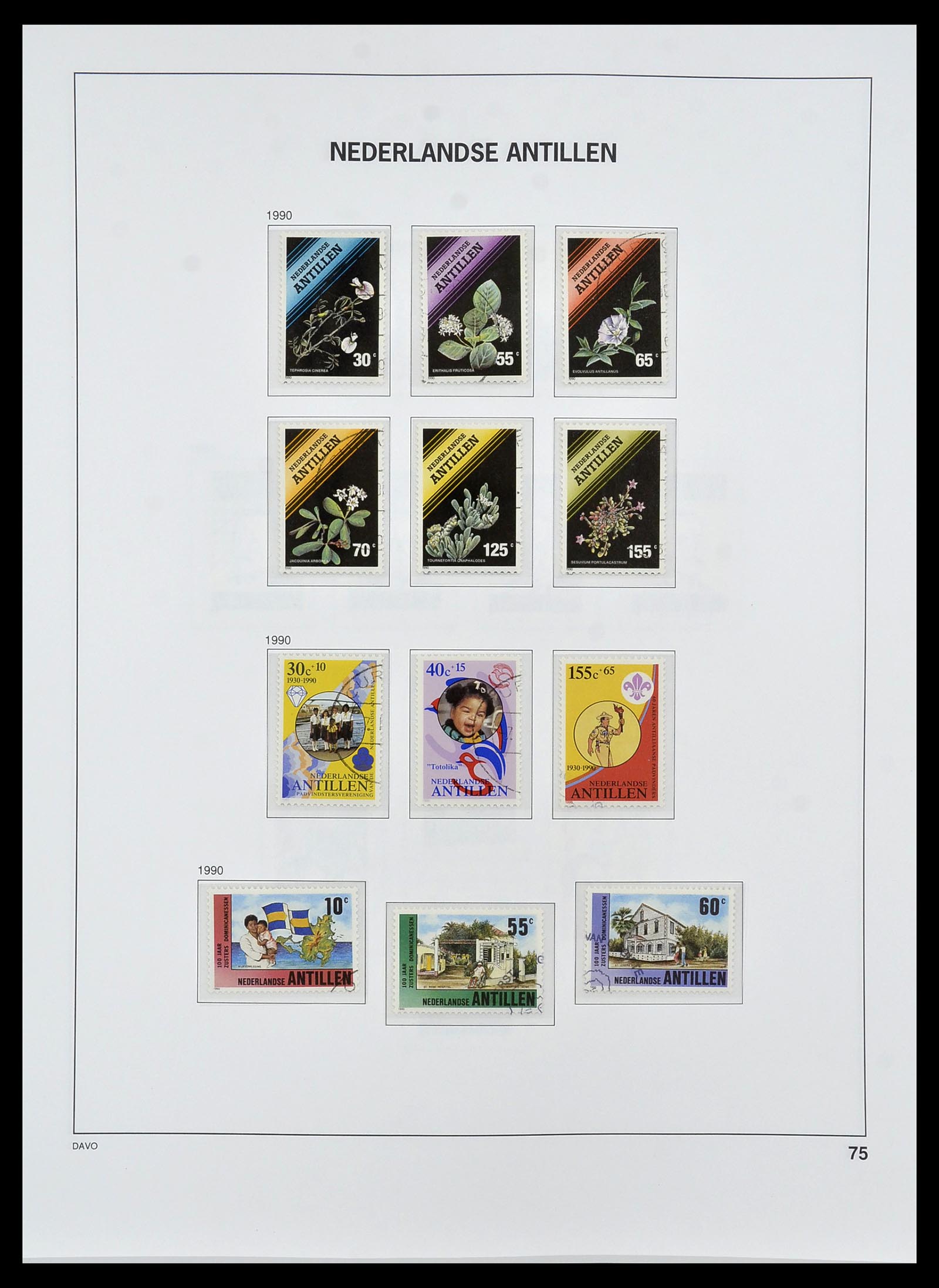 34455 094 - Postzegelverzameling 34455 Curaçao/Antillen 1873-1999.