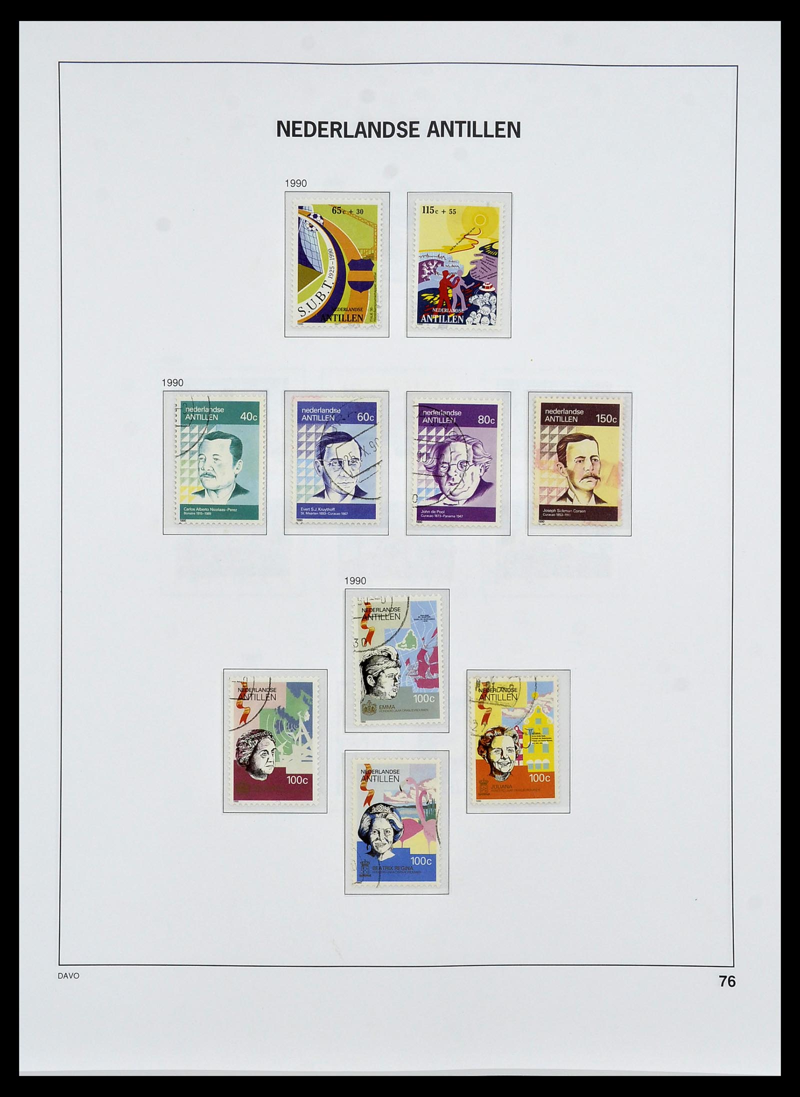 34455 095 - Postzegelverzameling 34455 Curaçao/Antillen 1873-1999.