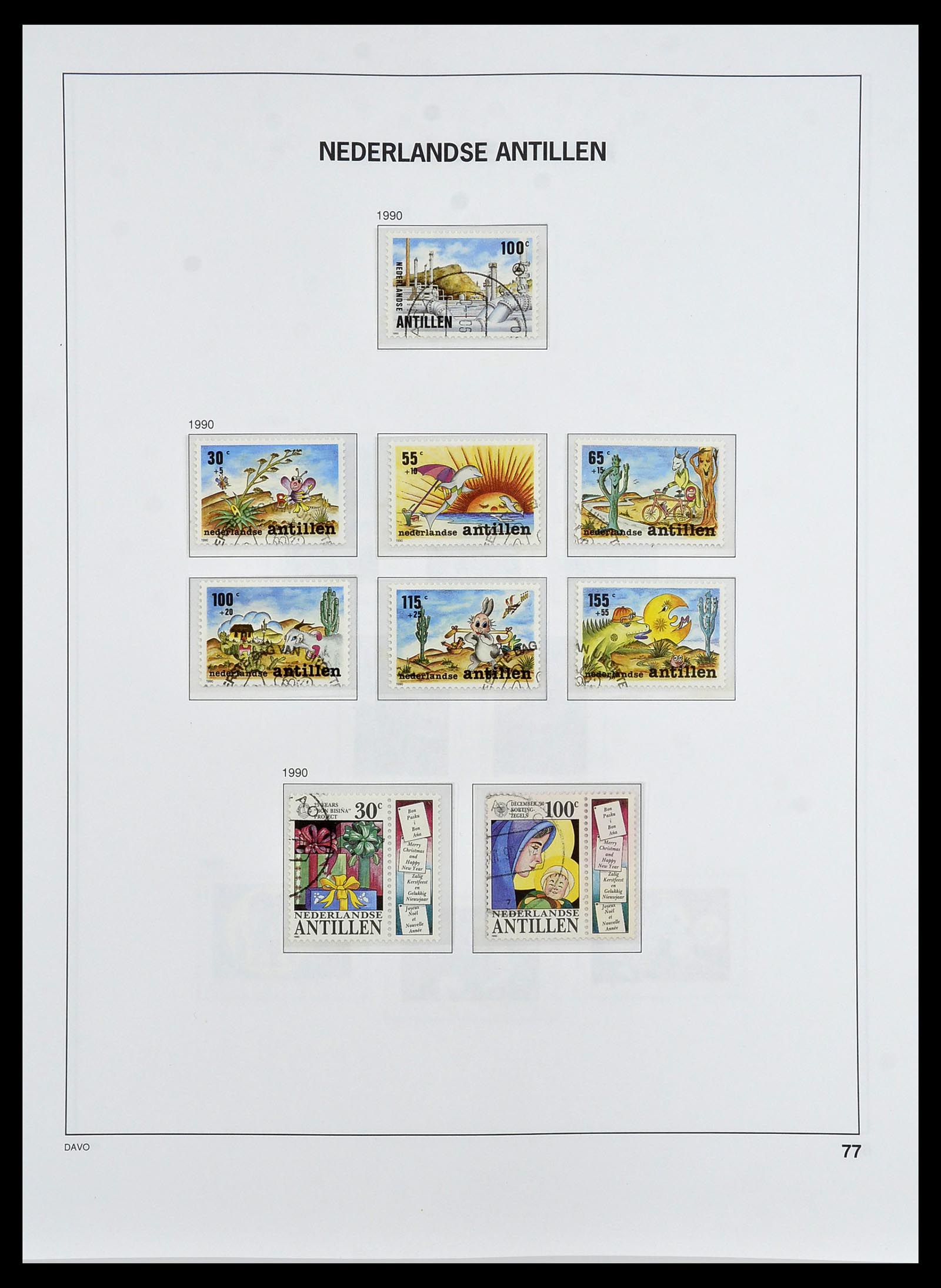 34455 096 - Postzegelverzameling 34455 Curaçao/Antillen 1873-1999.