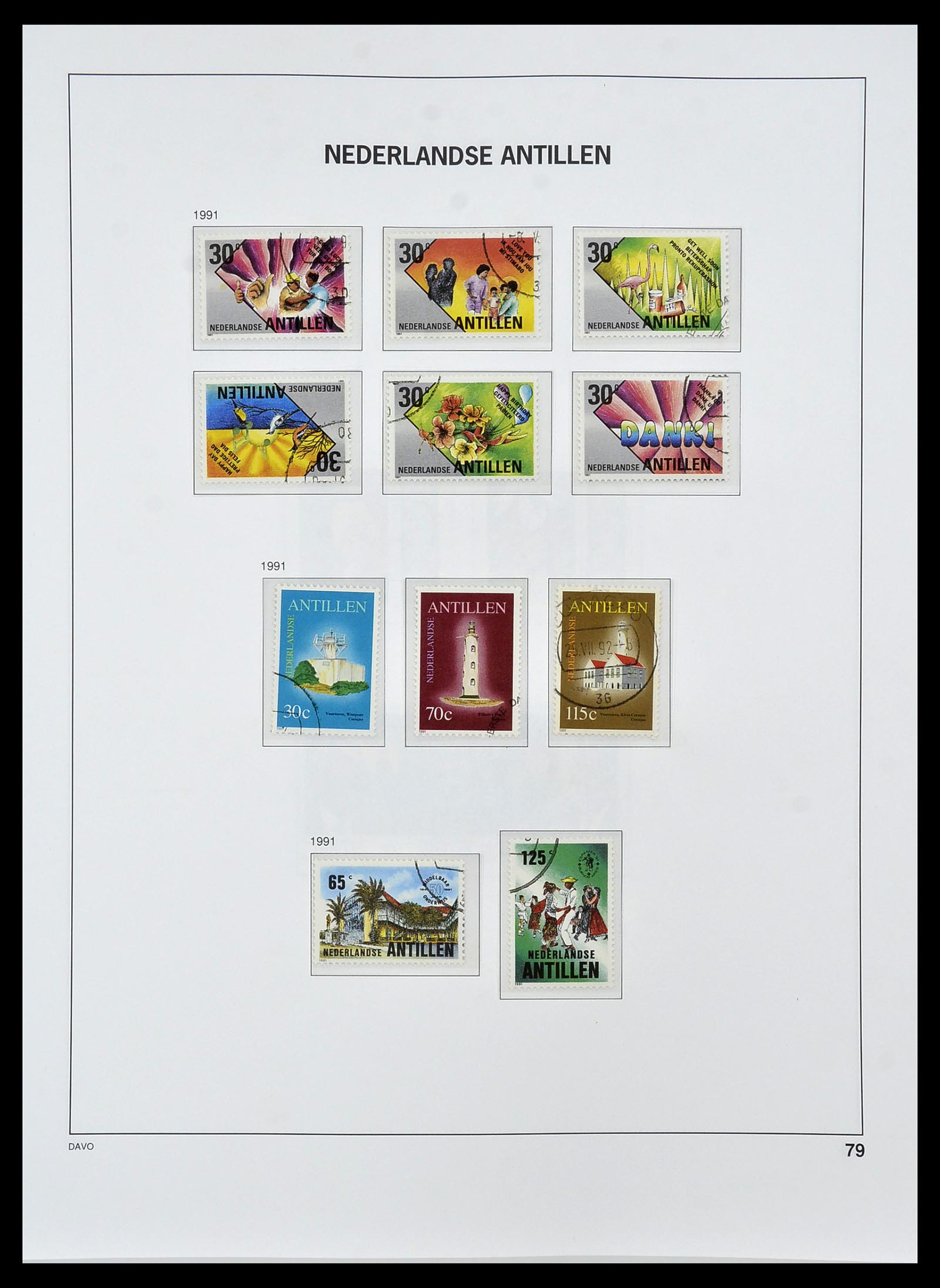34455 098 - Postzegelverzameling 34455 Curaçao/Antillen 1873-1999.