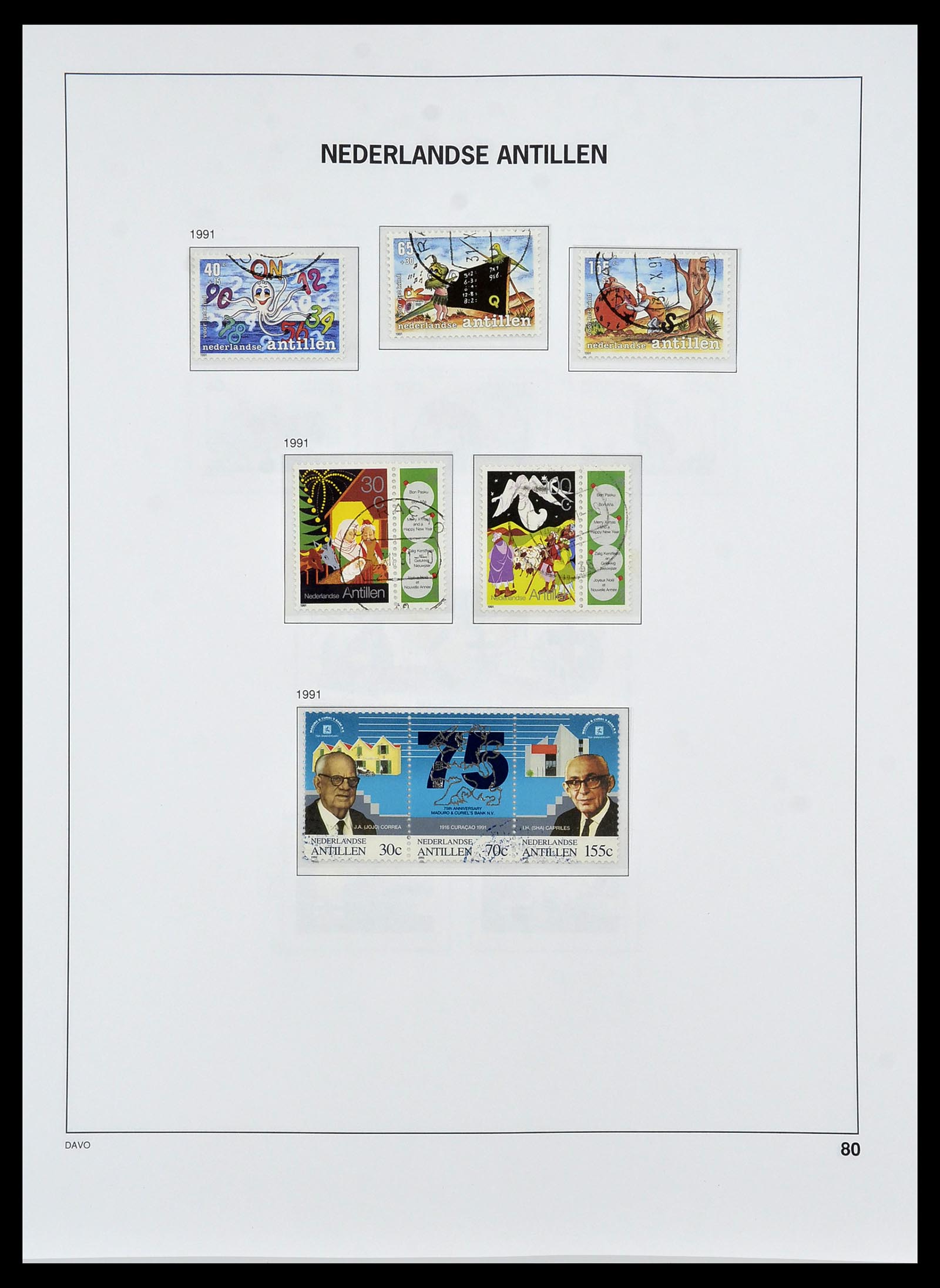 34455 099 - Postzegelverzameling 34455 Curaçao/Antillen 1873-1999.