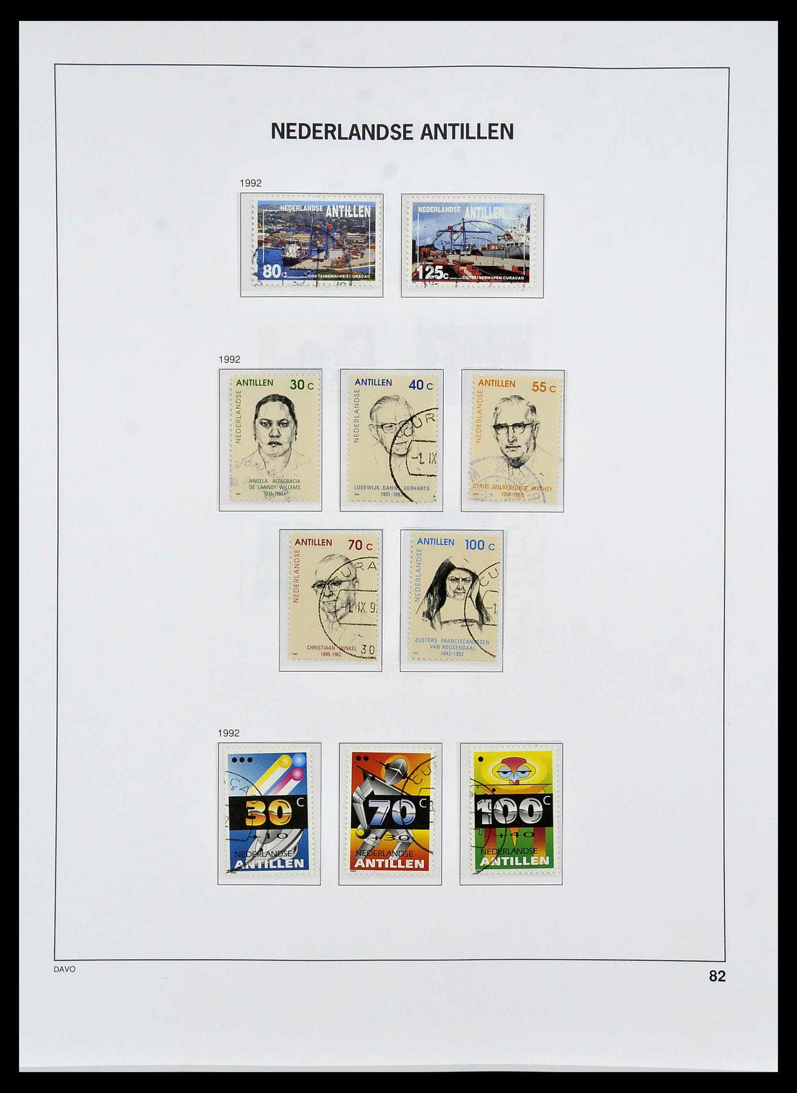 34455 101 - Postzegelverzameling 34455 Curaçao/Antillen 1873-1999.