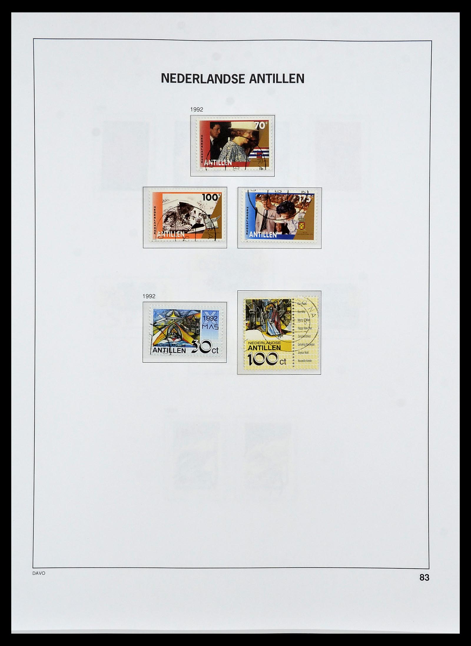 34455 102 - Postzegelverzameling 34455 Curaçao/Antillen 1873-1999.