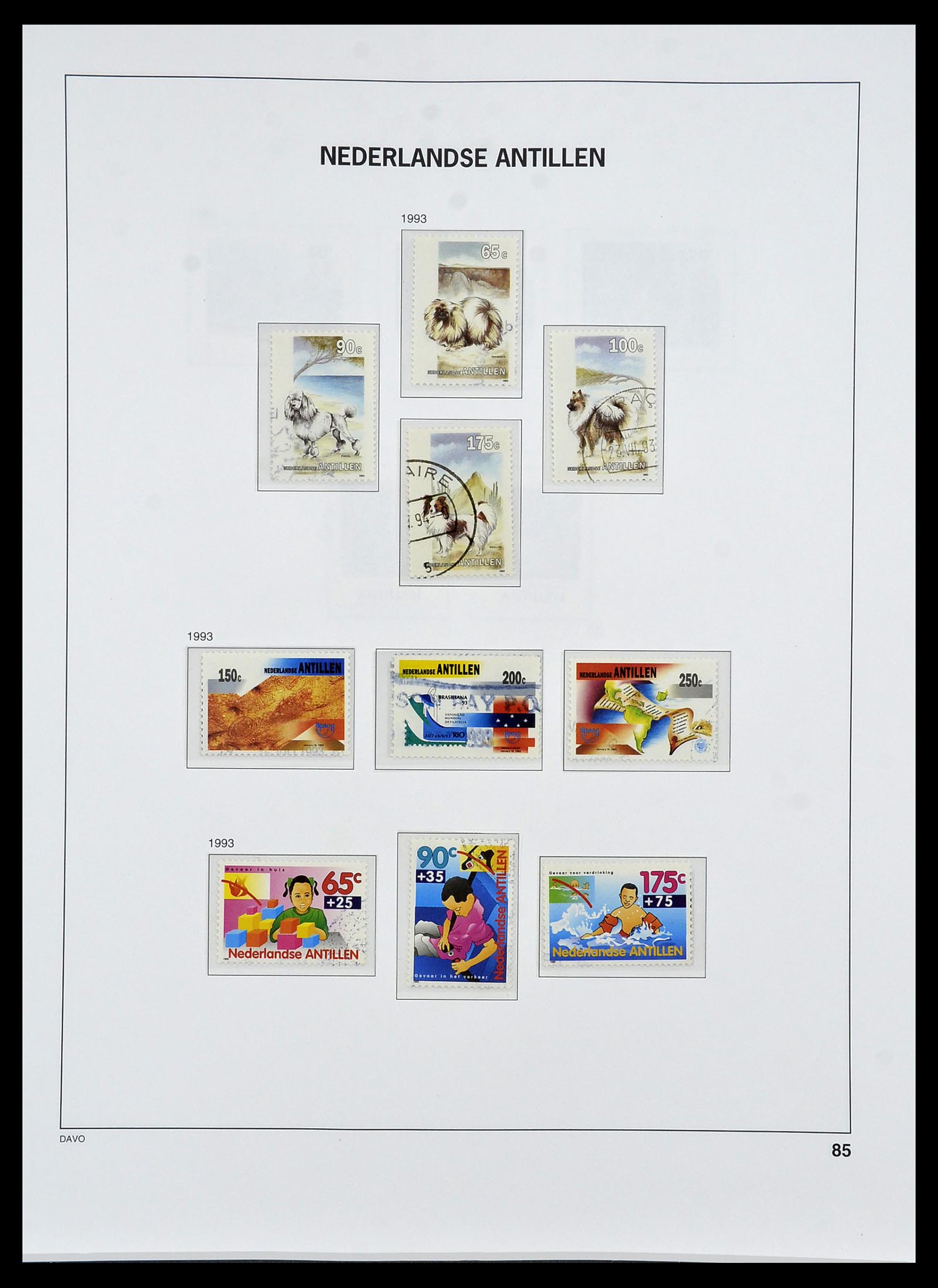 34455 104 - Postzegelverzameling 34455 Curaçao/Antillen 1873-1999.