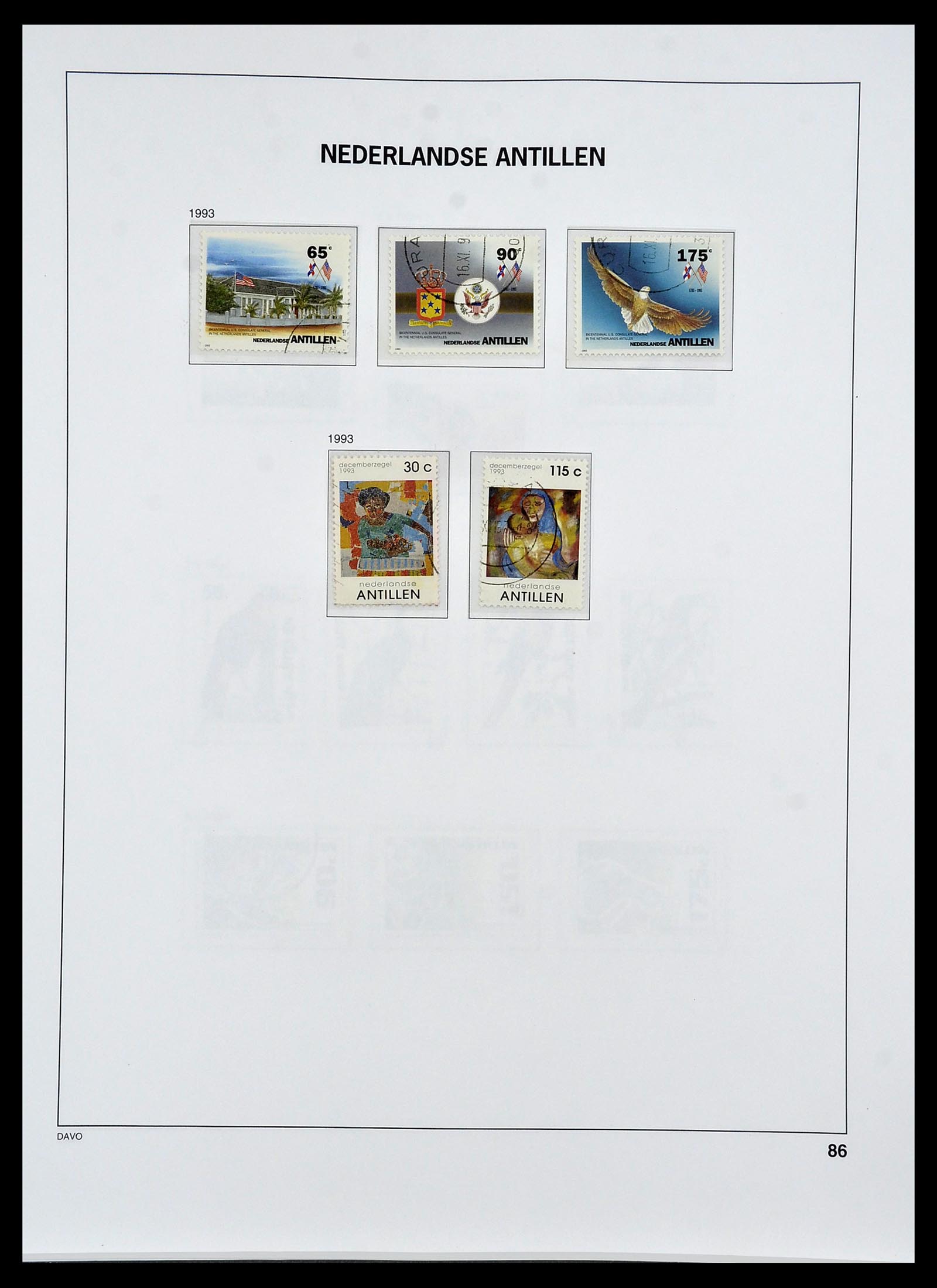 34455 105 - Postzegelverzameling 34455 Curaçao/Antillen 1873-1999.