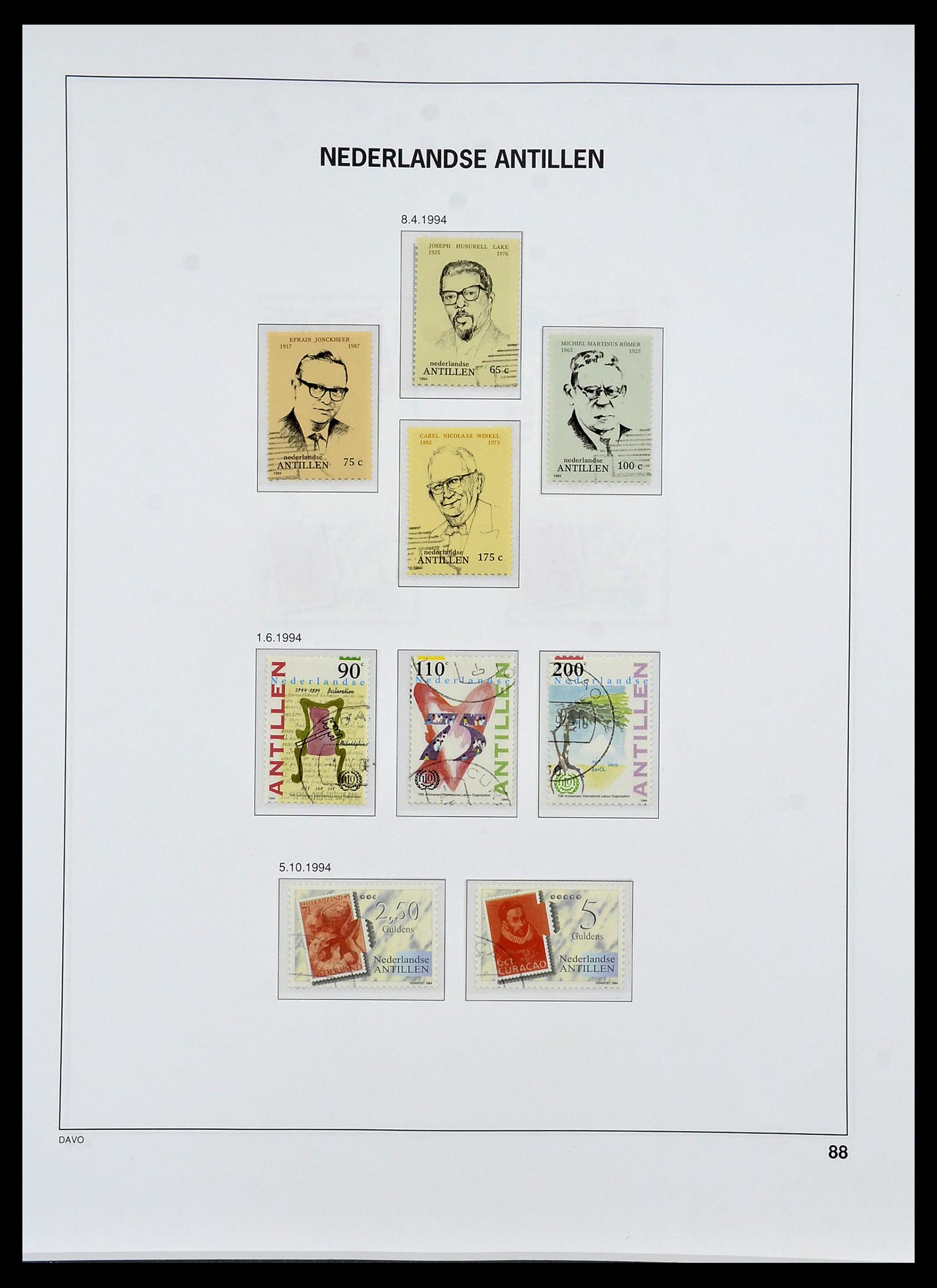 34455 107 - Postzegelverzameling 34455 Curaçao/Antillen 1873-1999.
