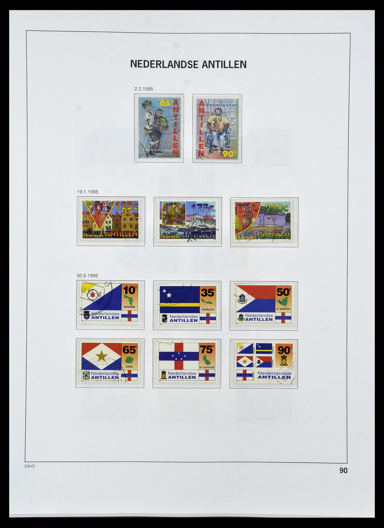 34455 110 - Postzegelverzameling 34455 Curaçao/Antillen 1873-1999.