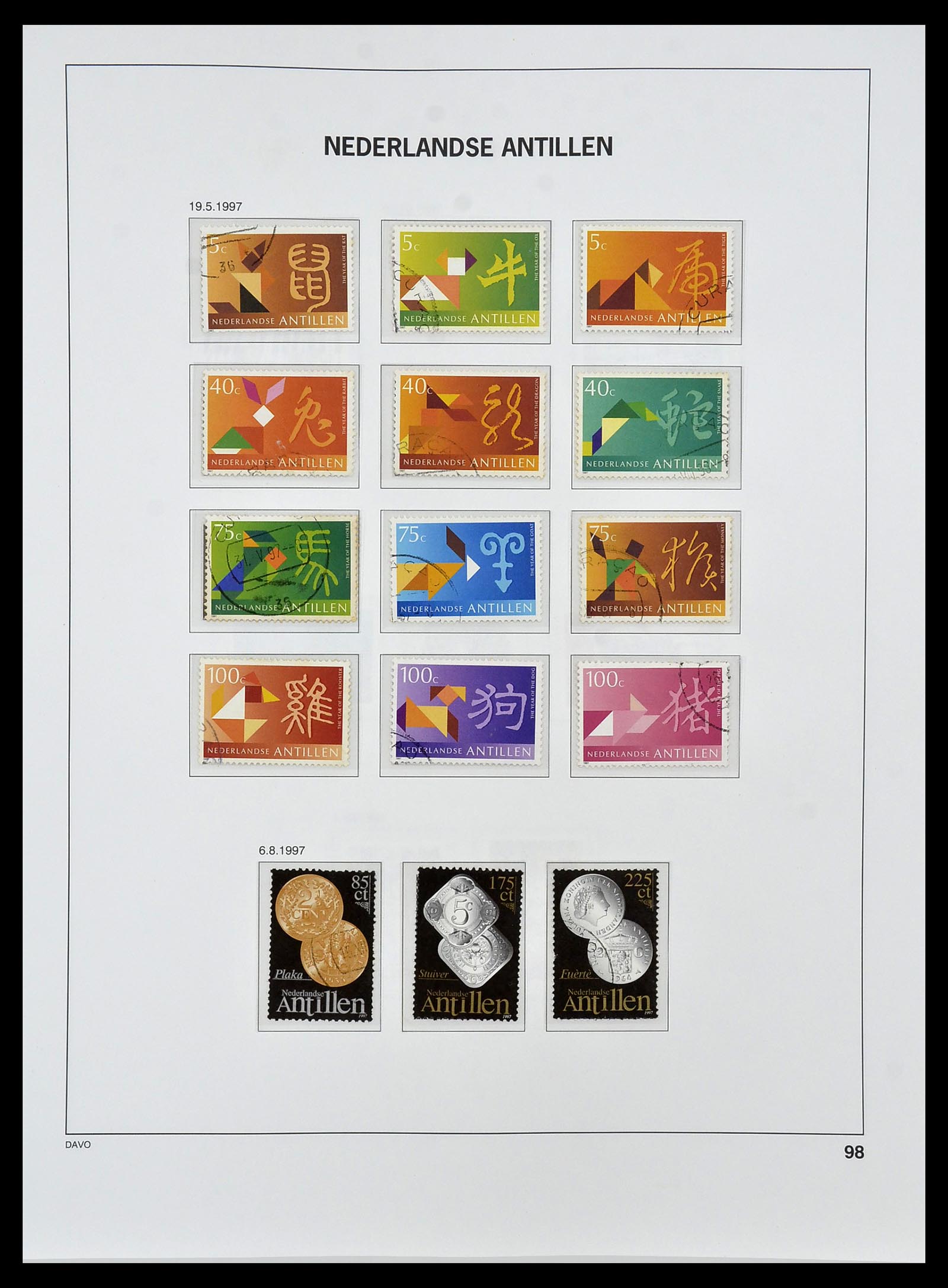 34455 119 - Postzegelverzameling 34455 Curaçao/Antillen 1873-1999.