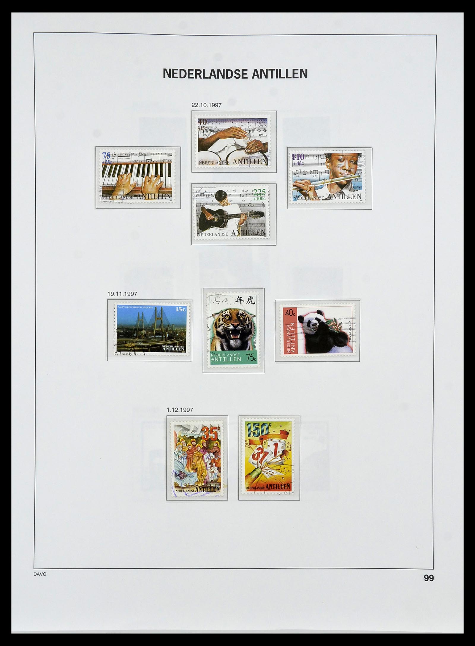 34455 120 - Postzegelverzameling 34455 Curaçao/Antillen 1873-1999.