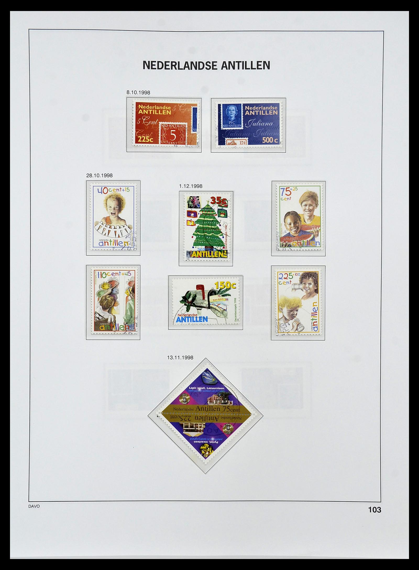 34455 124 - Stamp Collection 34455 Curaçao/Antilles 1873-1999.