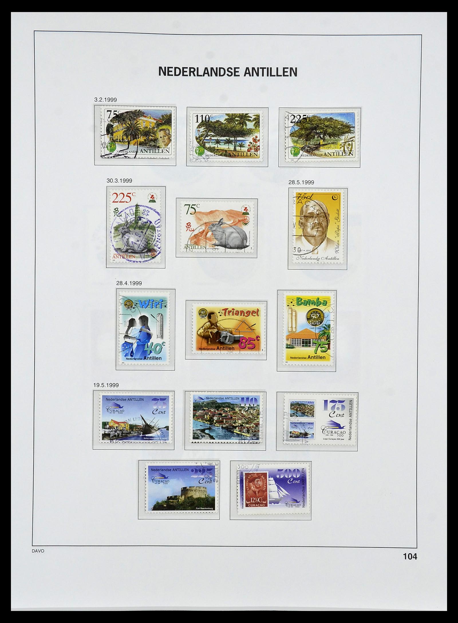 34455 127 - Stamp Collection 34455 Curaçao/Antilles 1873-1999.