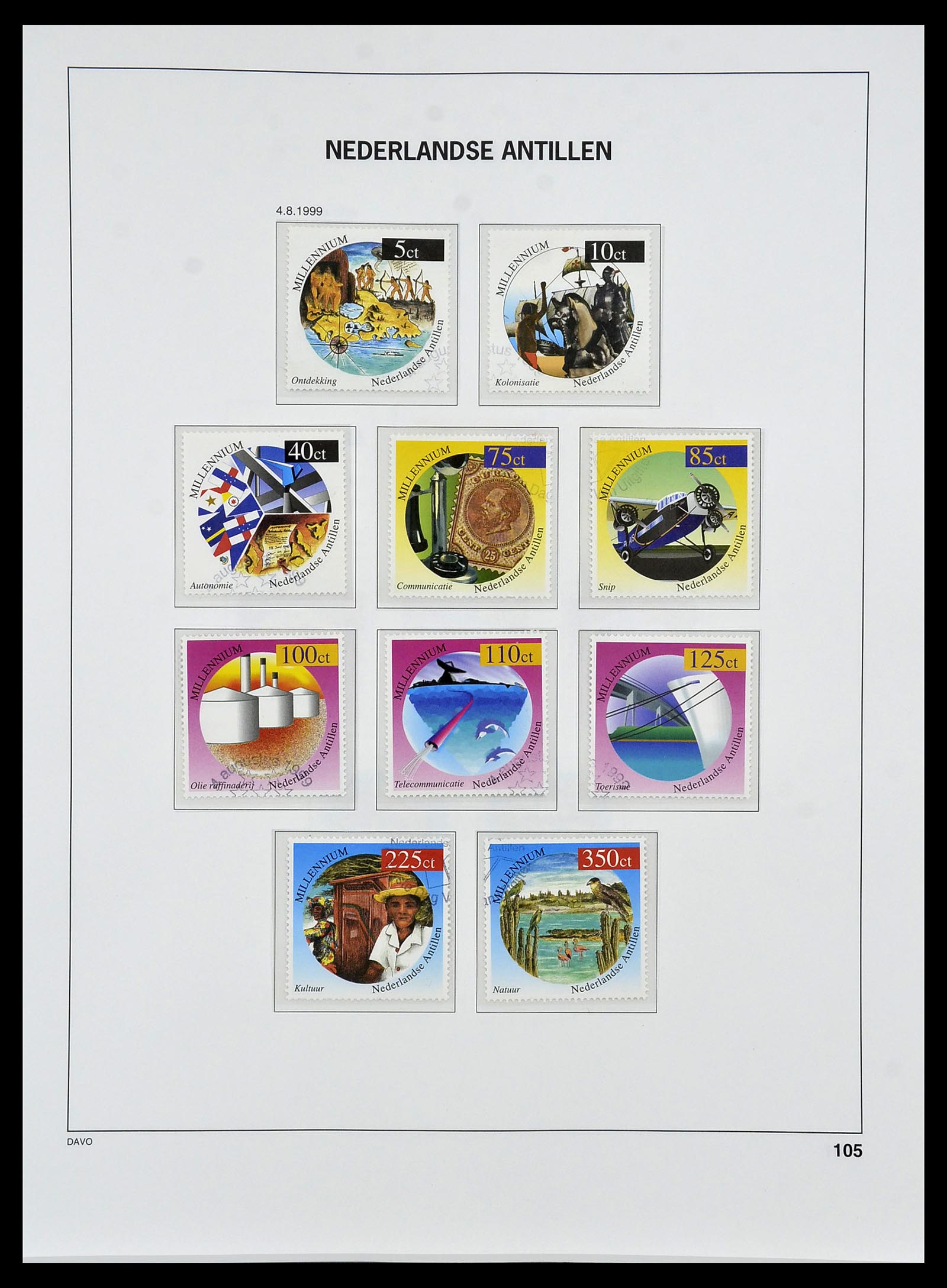 34455 128 - Stamp Collection 34455 Curaçao/Antilles 1873-1999.