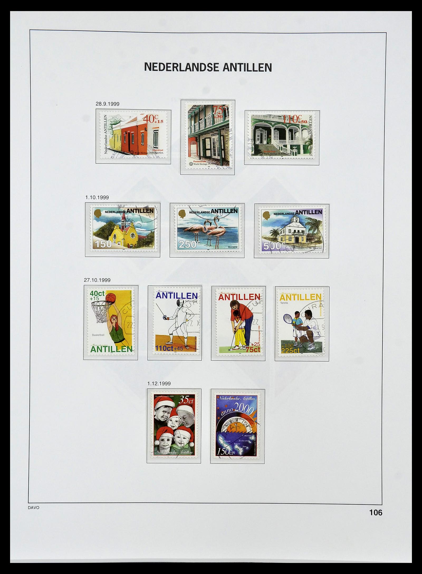 34455 130 - Stamp Collection 34455 Curaçao/Antilles 1873-1999.