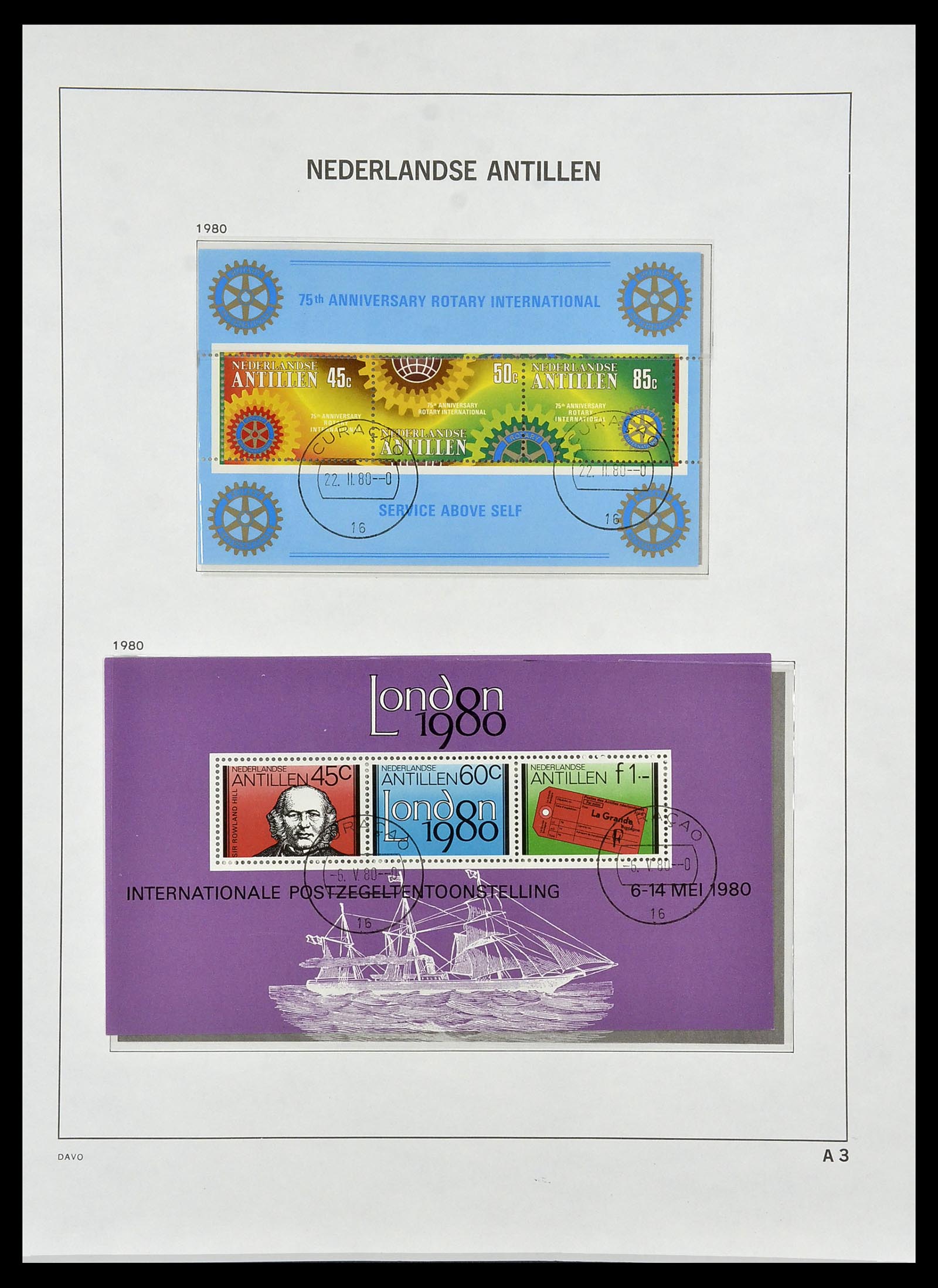 34455 134 - Stamp Collection 34455 Curaçao/Antilles 1873-1999.