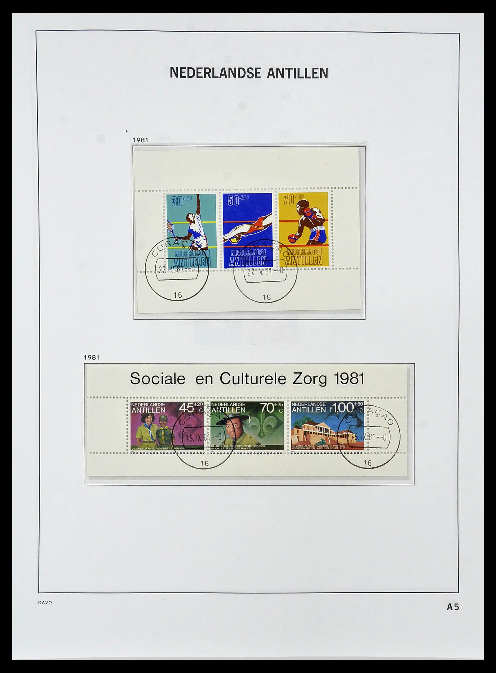 34455 136 - Stamp Collection 34455 Curaçao/Antilles 1873-1999.