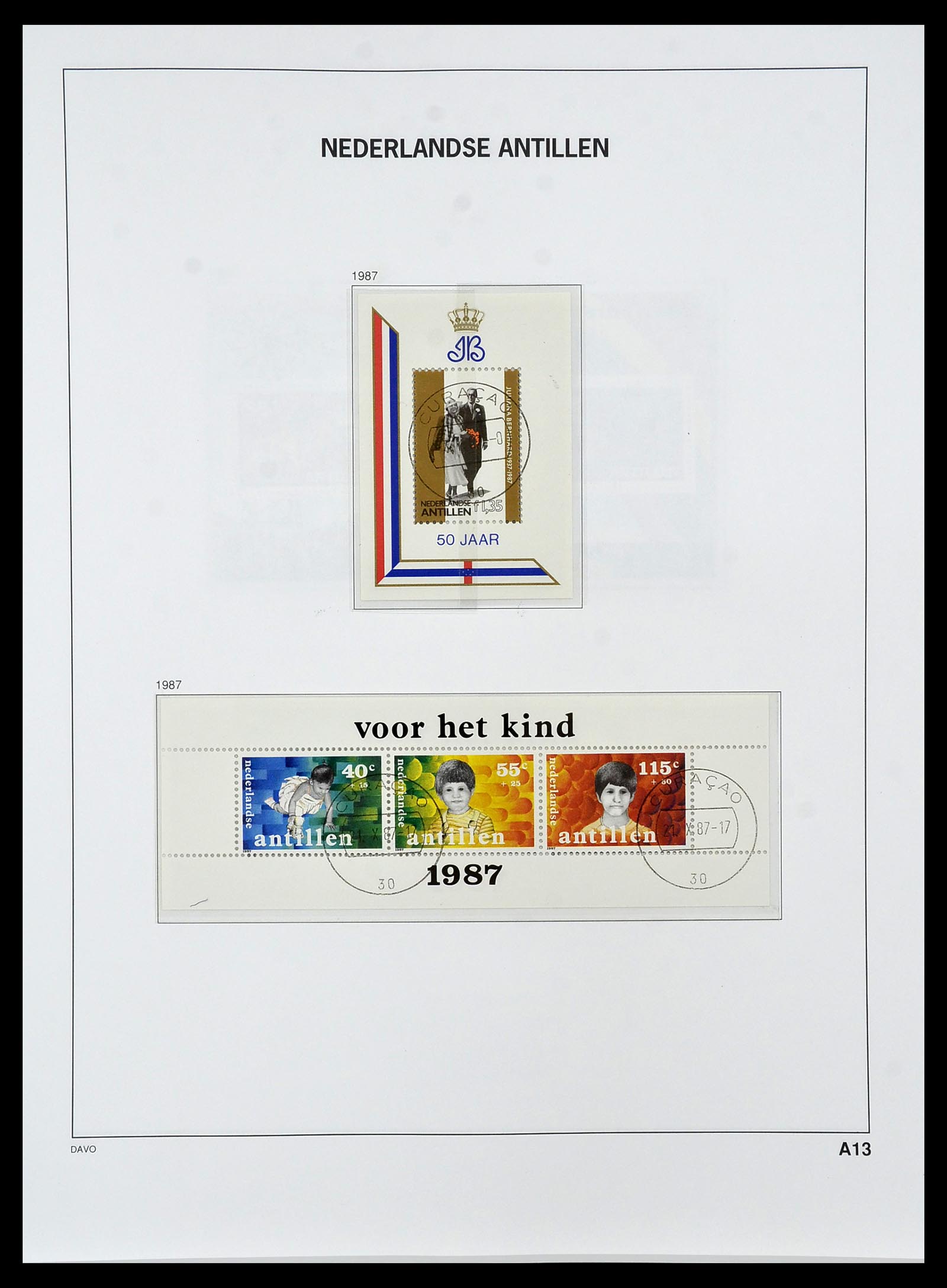 34455 144 - Postzegelverzameling 34455 Curaçao/Antillen 1873-1999.