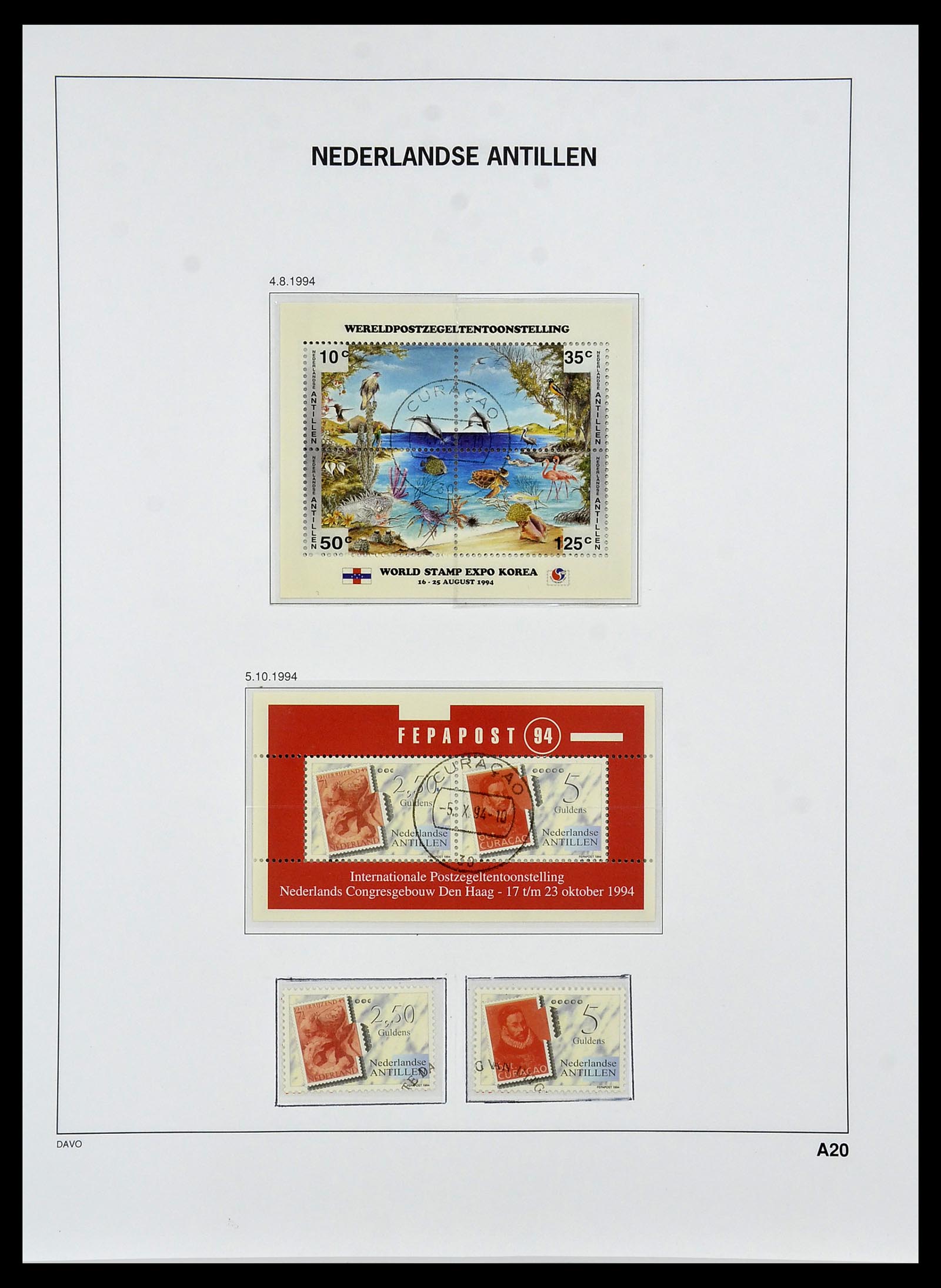 34455 151 - Postzegelverzameling 34455 Curaçao/Antillen 1873-1999.