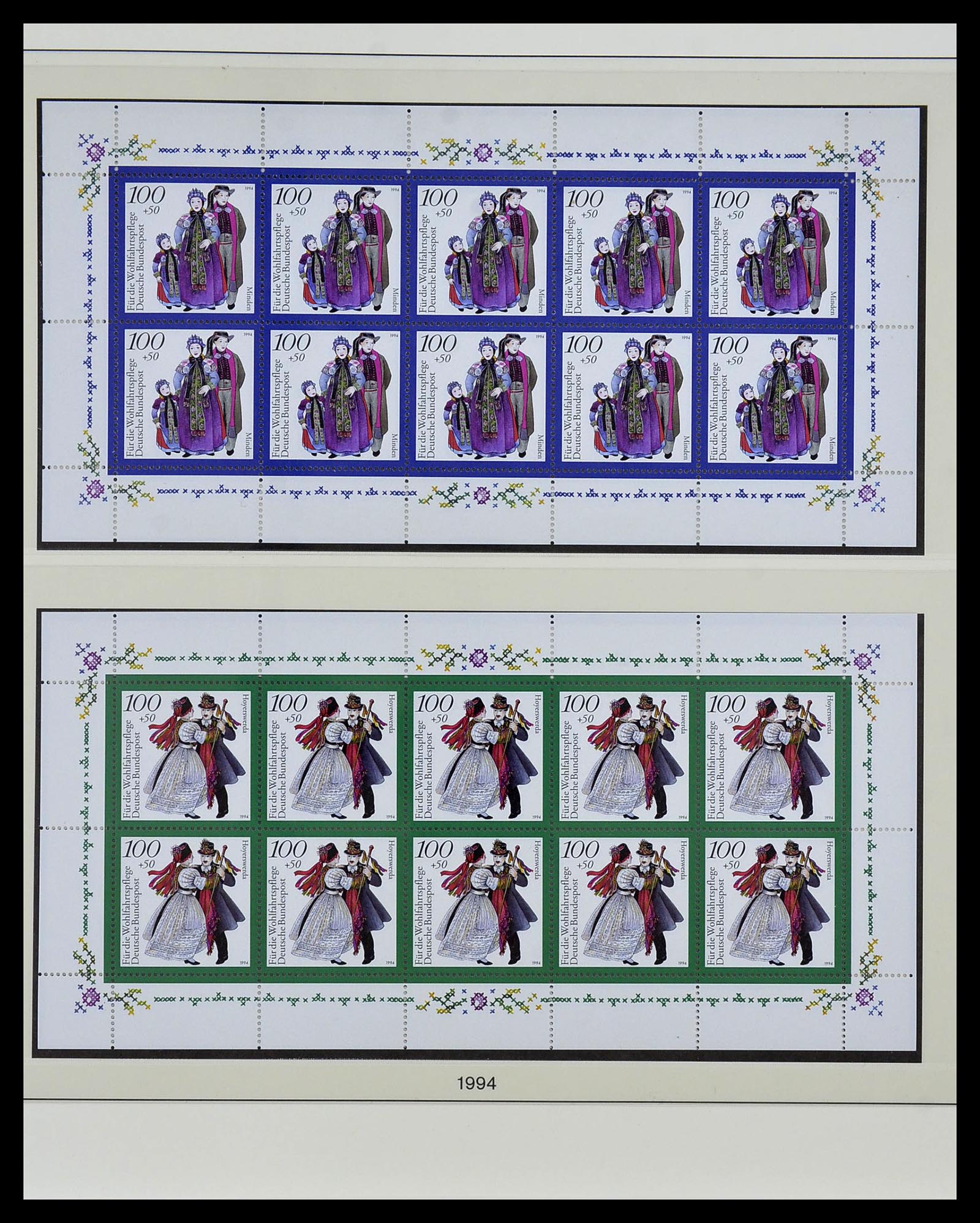 34456 006 - Postzegelverzameling 34456 Bundespost 1994-2000.