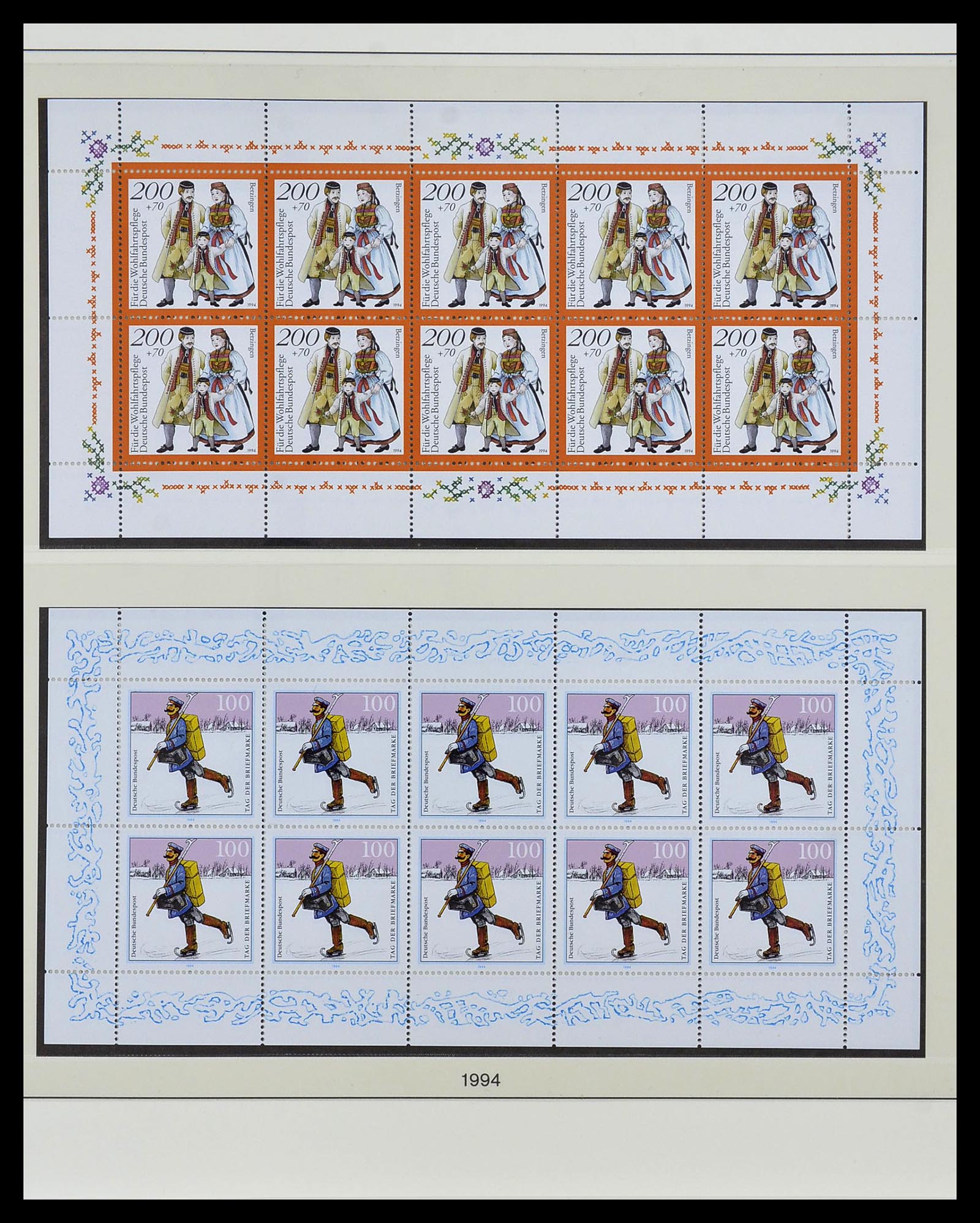 34456 007 - Postzegelverzameling 34456 Bundespost 1994-2000.