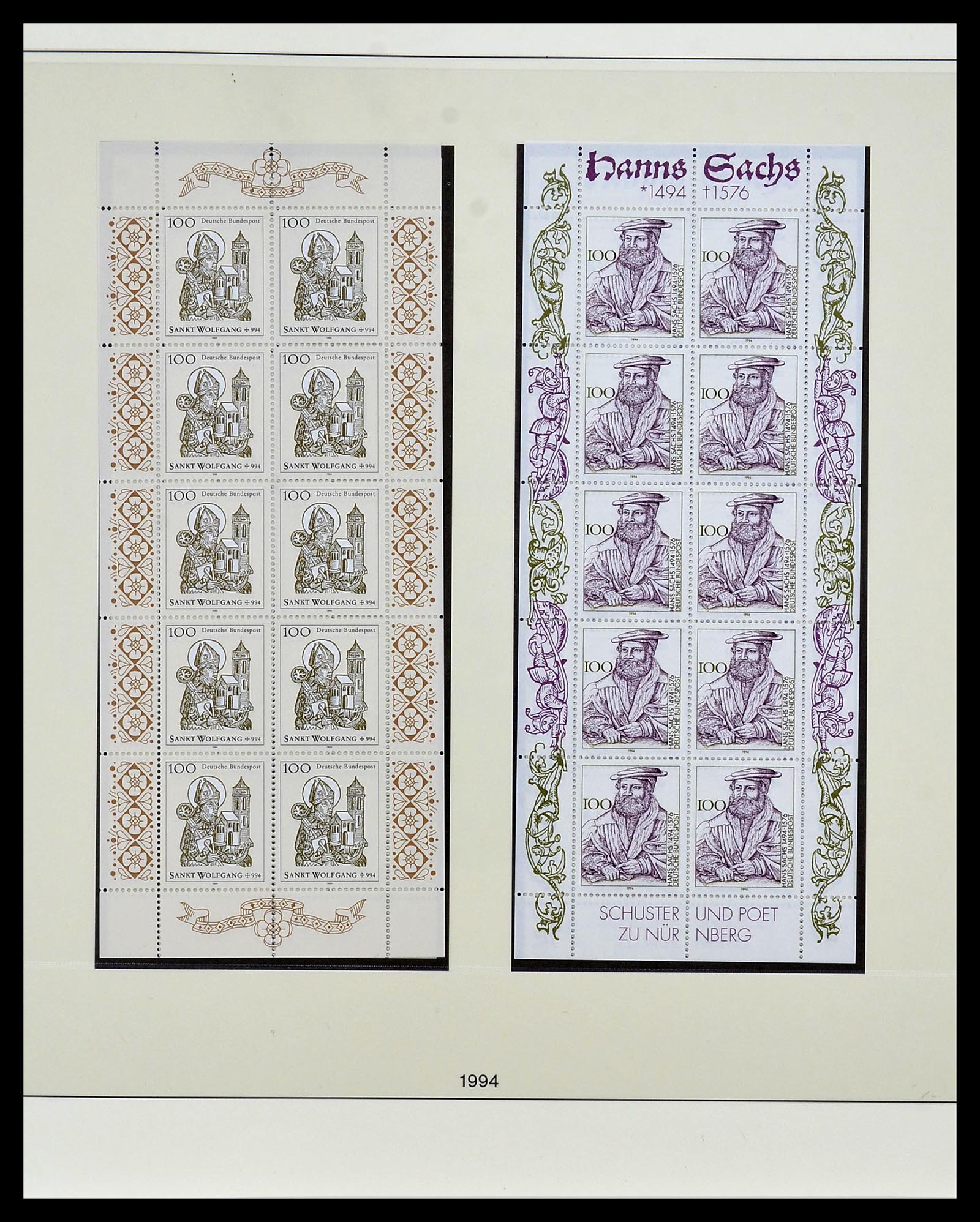 34456 008 - Postzegelverzameling 34456 Bundespost 1994-2000.