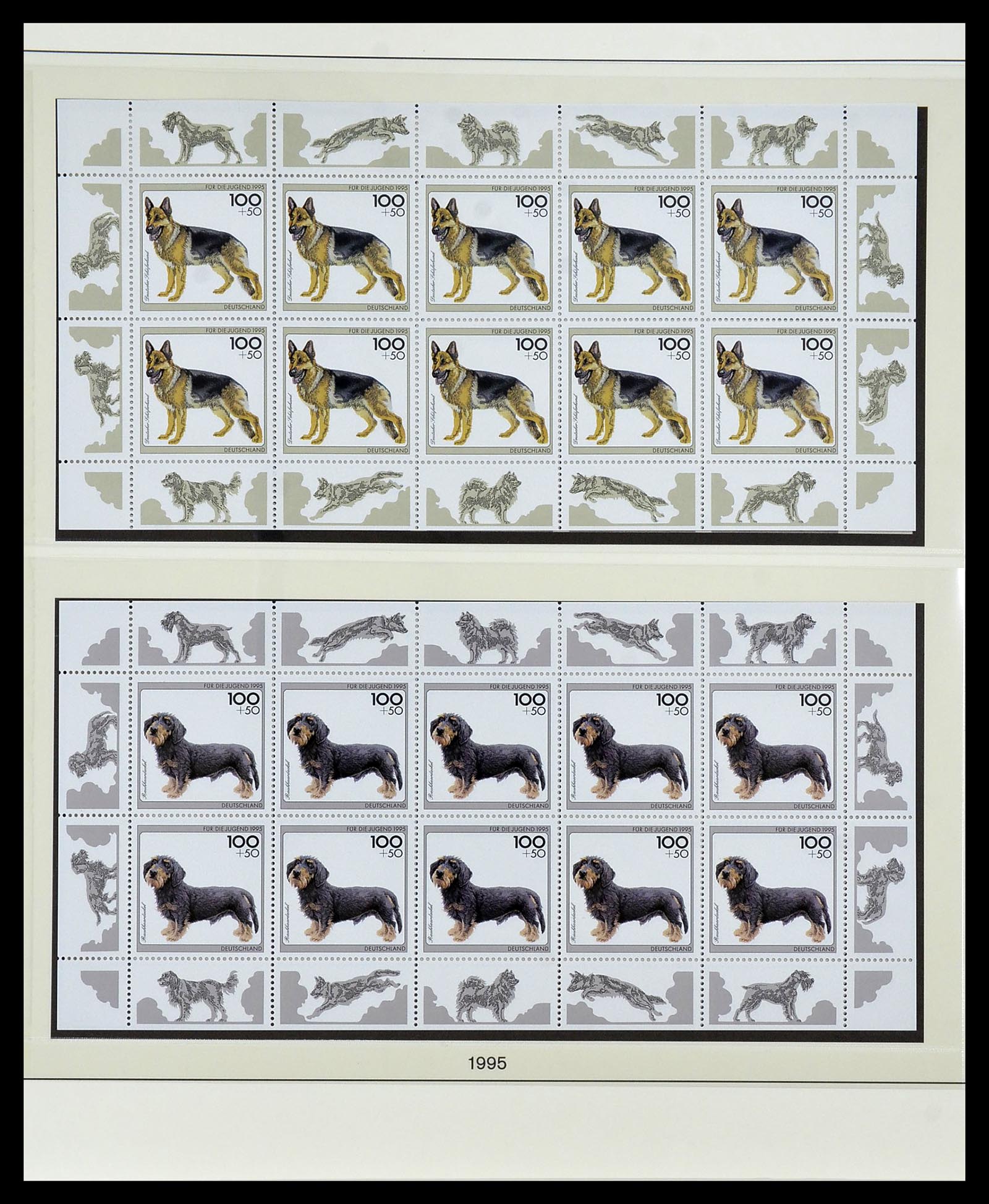 34456 032 - Postzegelverzameling 34456 Bundespost 1994-2000.