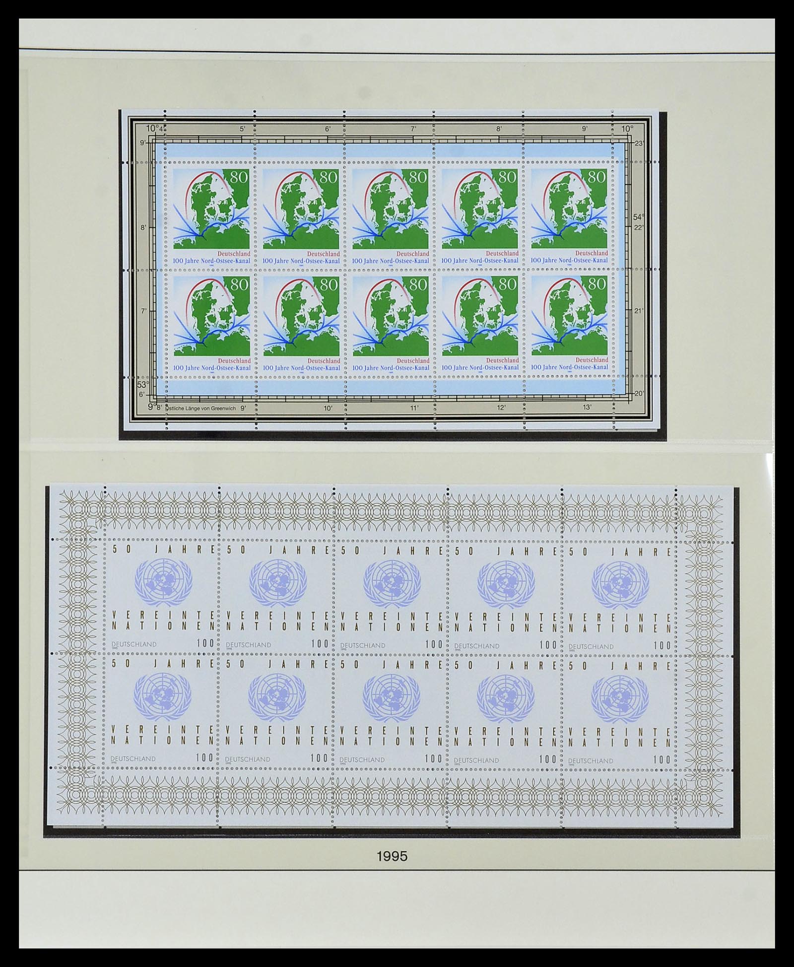 34456 035 - Postzegelverzameling 34456 Bundespost 1994-2000.