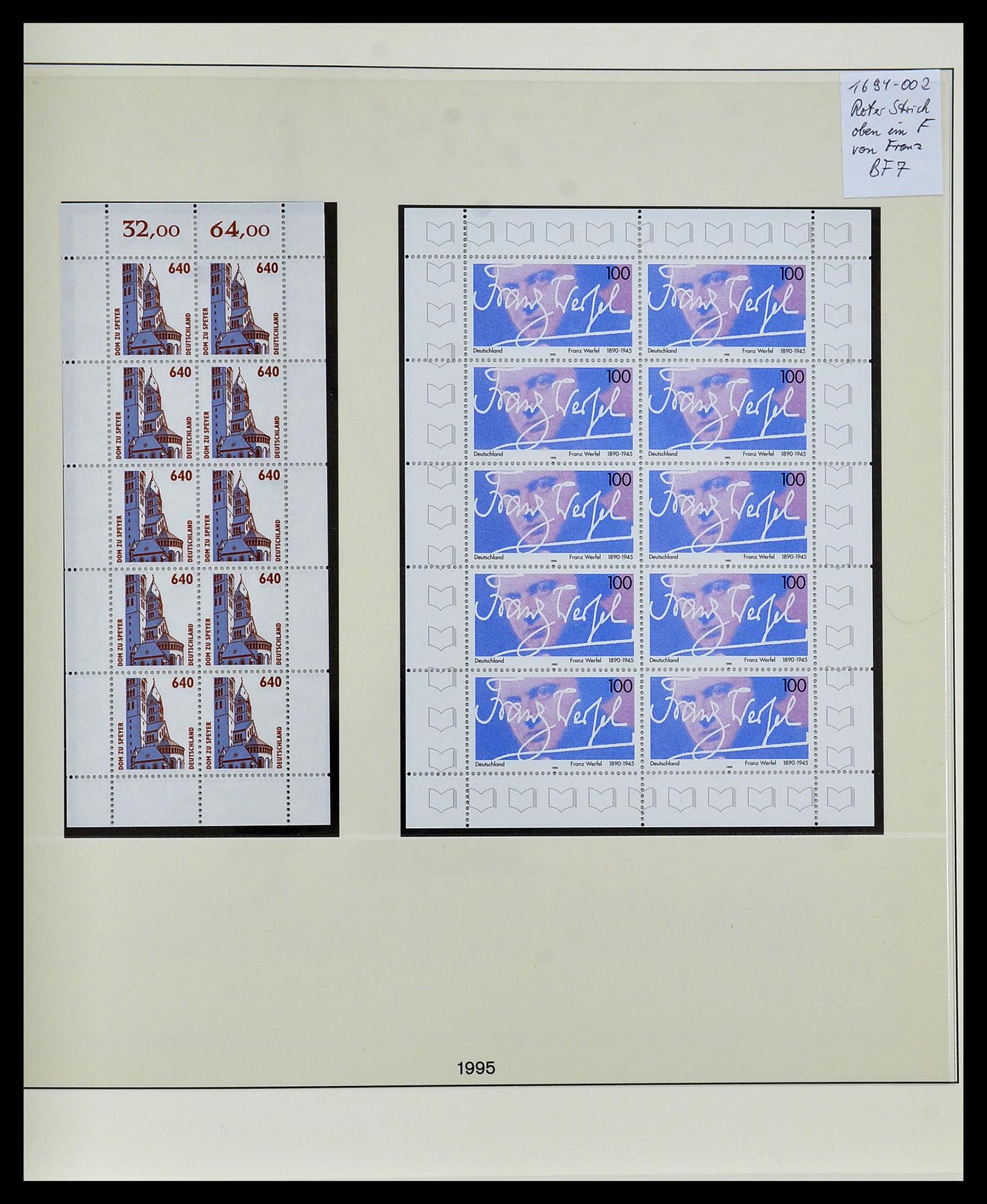 34456 042 - Postzegelverzameling 34456 Bundespost 1994-2000.