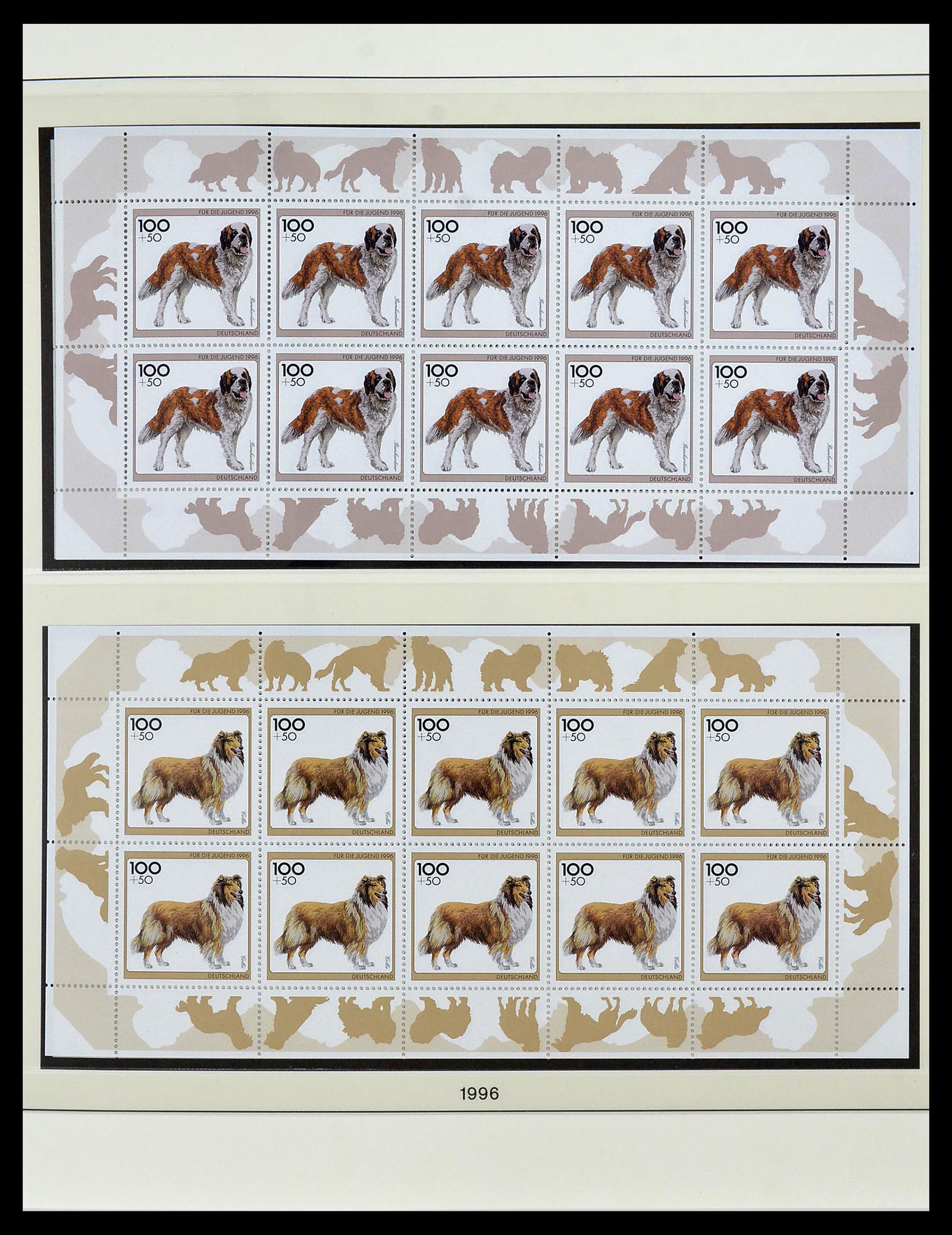 34456 058 - Postzegelverzameling 34456 Bundespost 1994-2000.