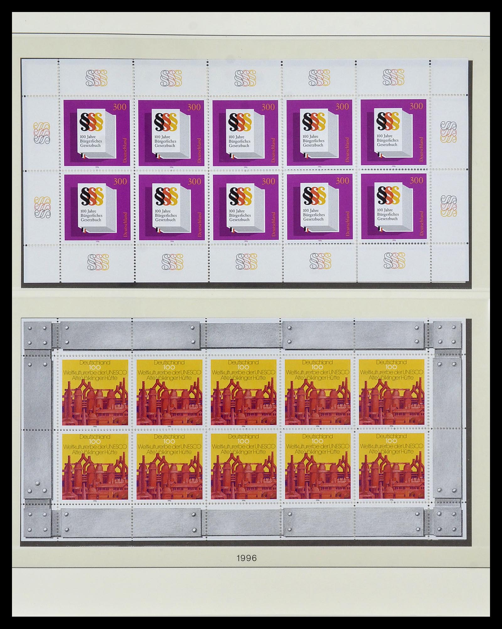 34456 080 - Stamp Collection 34456 Bundespost 1994-2000.