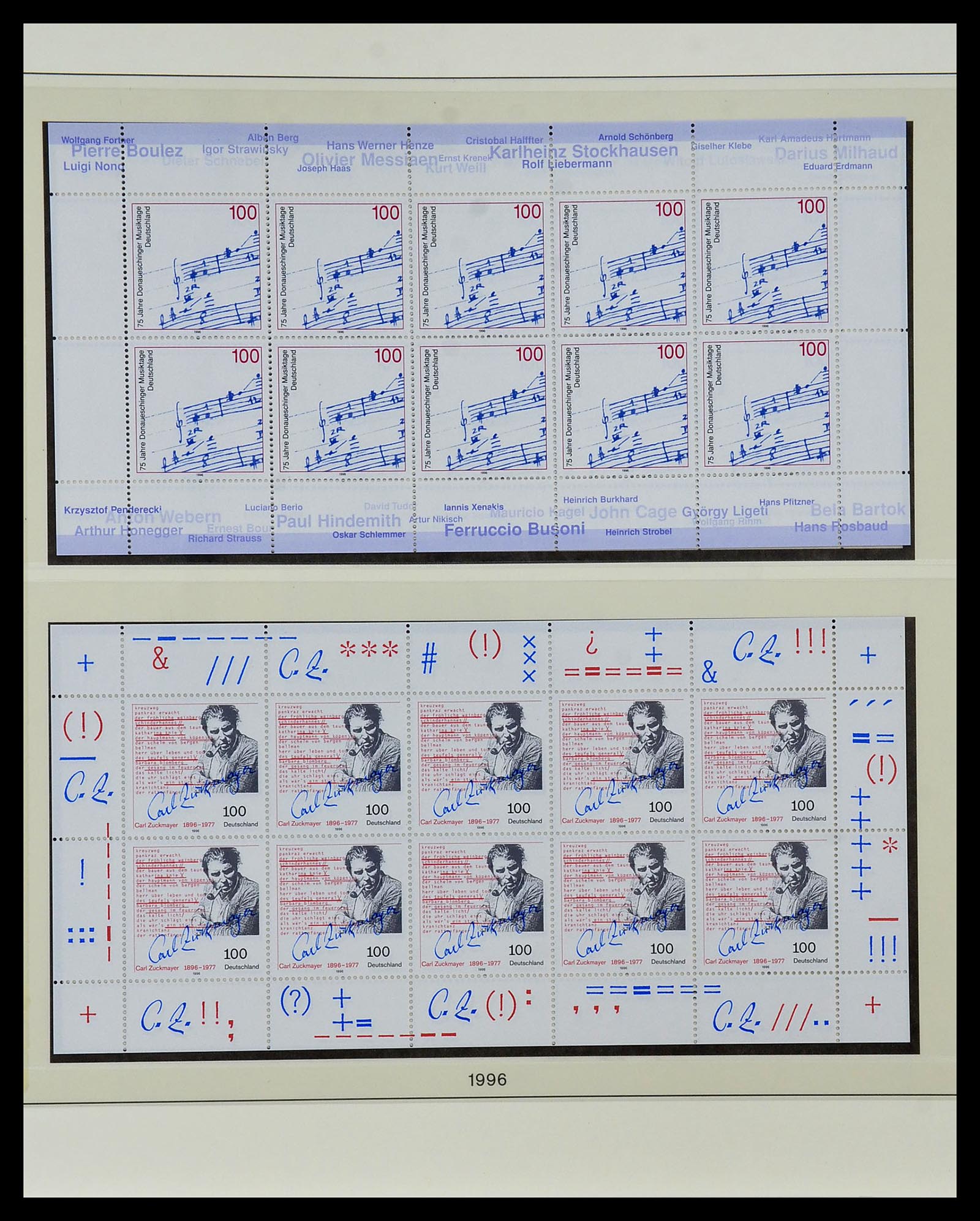 34456 095 - Postzegelverzameling 34456 Bundespost 1994-2000.