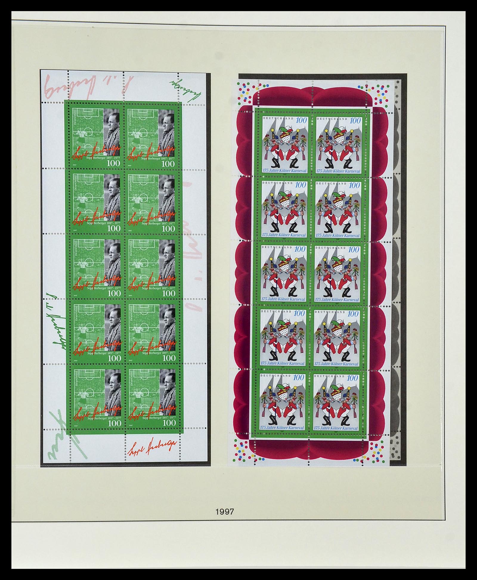 34456 100 - Postzegelverzameling 34456 Bundespost 1994-2000.