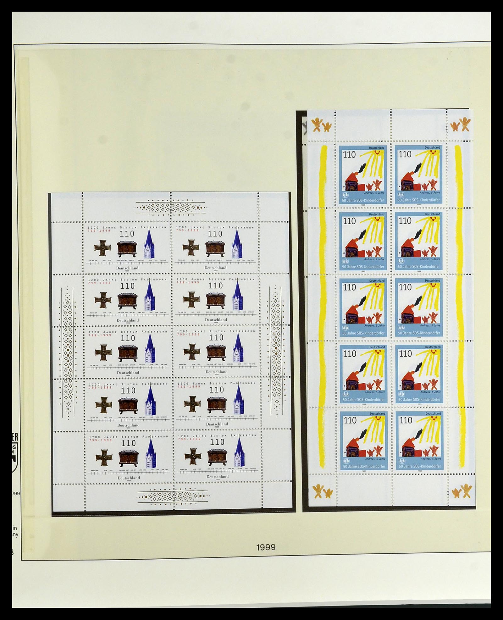 34456 190 - Stamp Collection 34456 Bundespost 1994-2000.