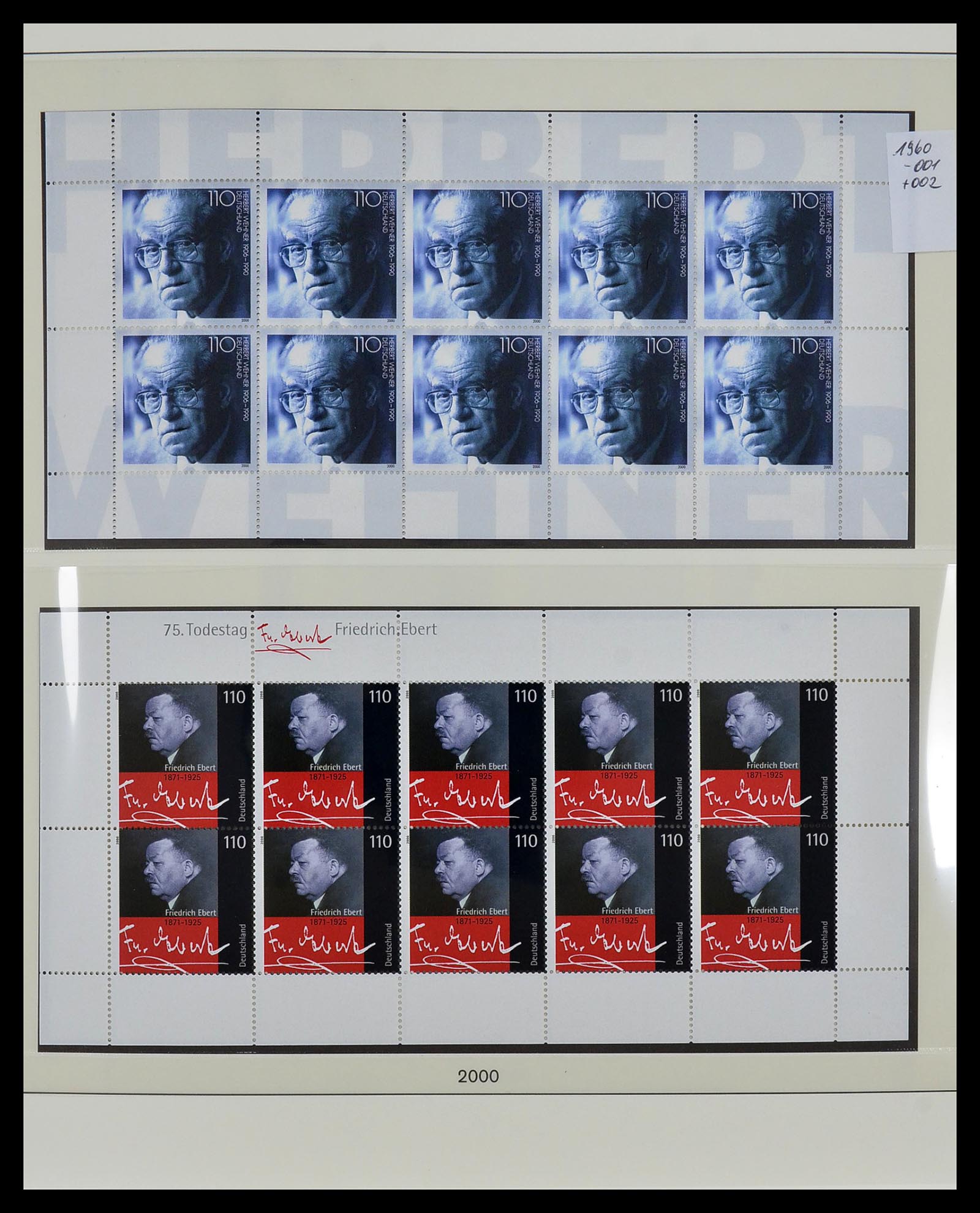 34456 210 - Postzegelverzameling 34456 Bundespost 1994-2000.