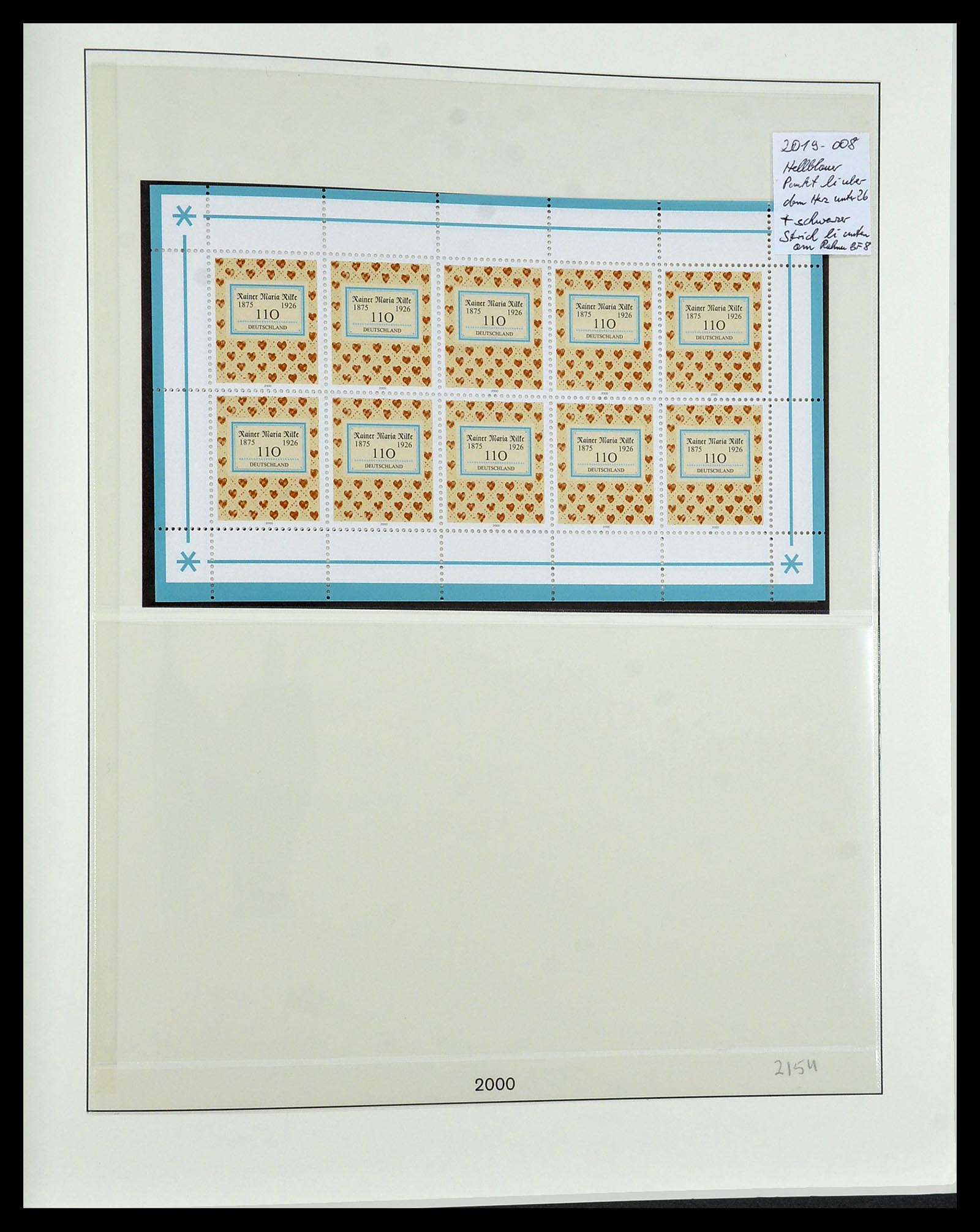 34456 257 - Stamp Collection 34456 Bundespost 1994-2000.