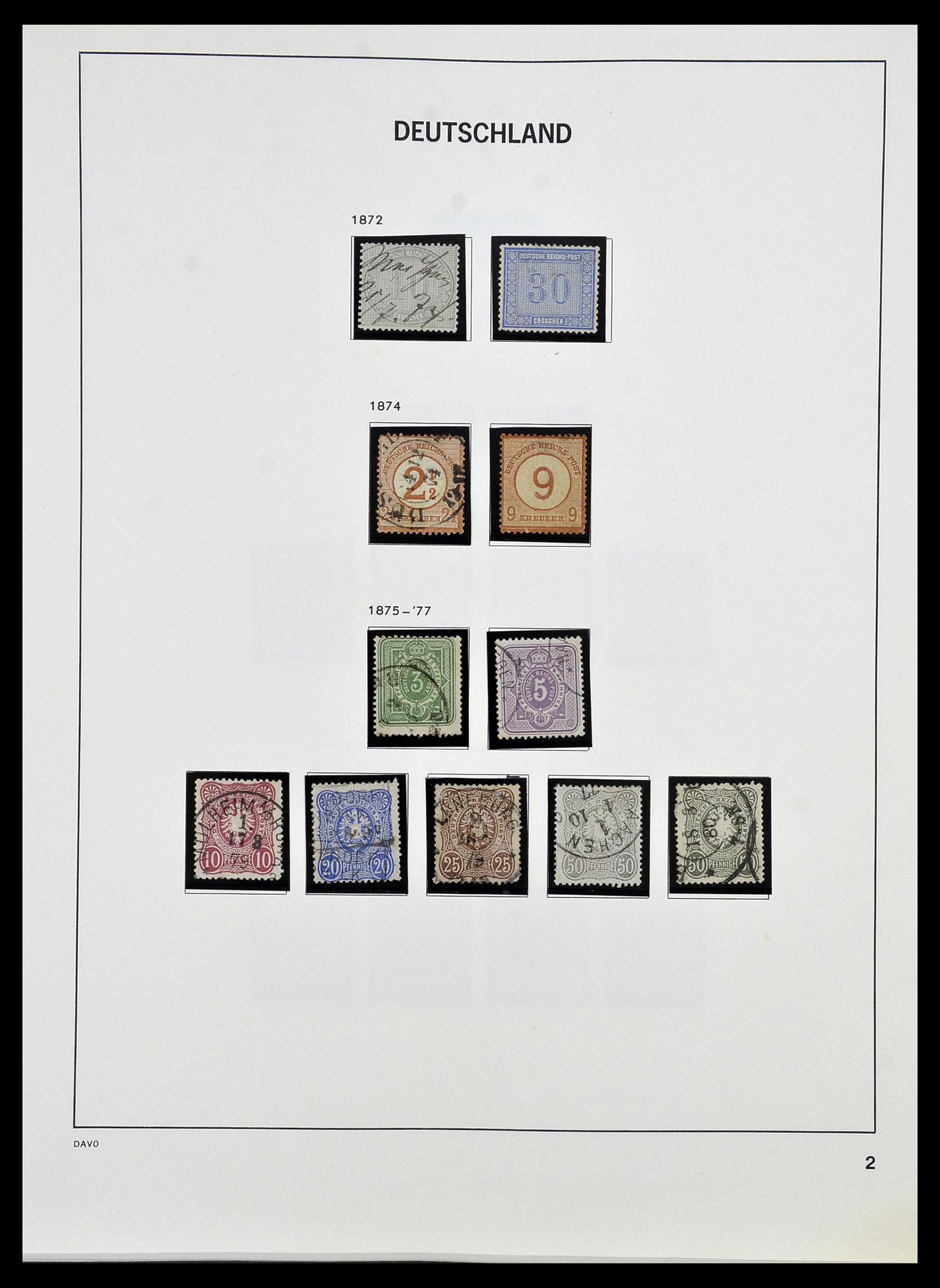 34457 002 - Postzegelverzameling 34457 Duitsland 1872-1980.